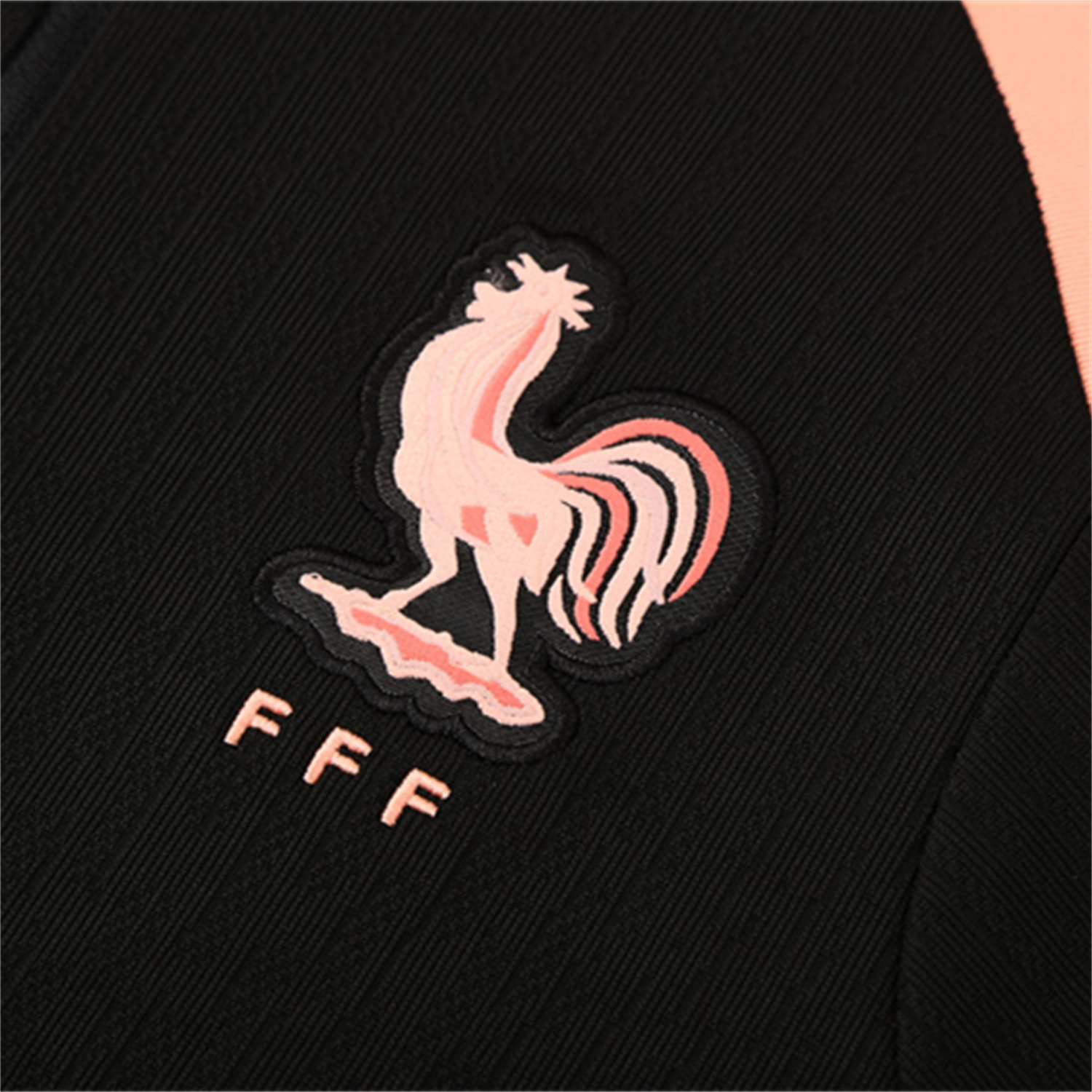 AlphaJersey-France 25-26 Long Sleeve Training Set - Player Version - Black Top and Pants