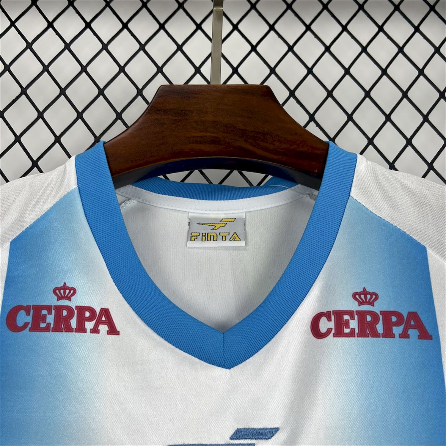 AlphaJersey-Retro Paysandu 2003 Third Blue Stripe Jersey