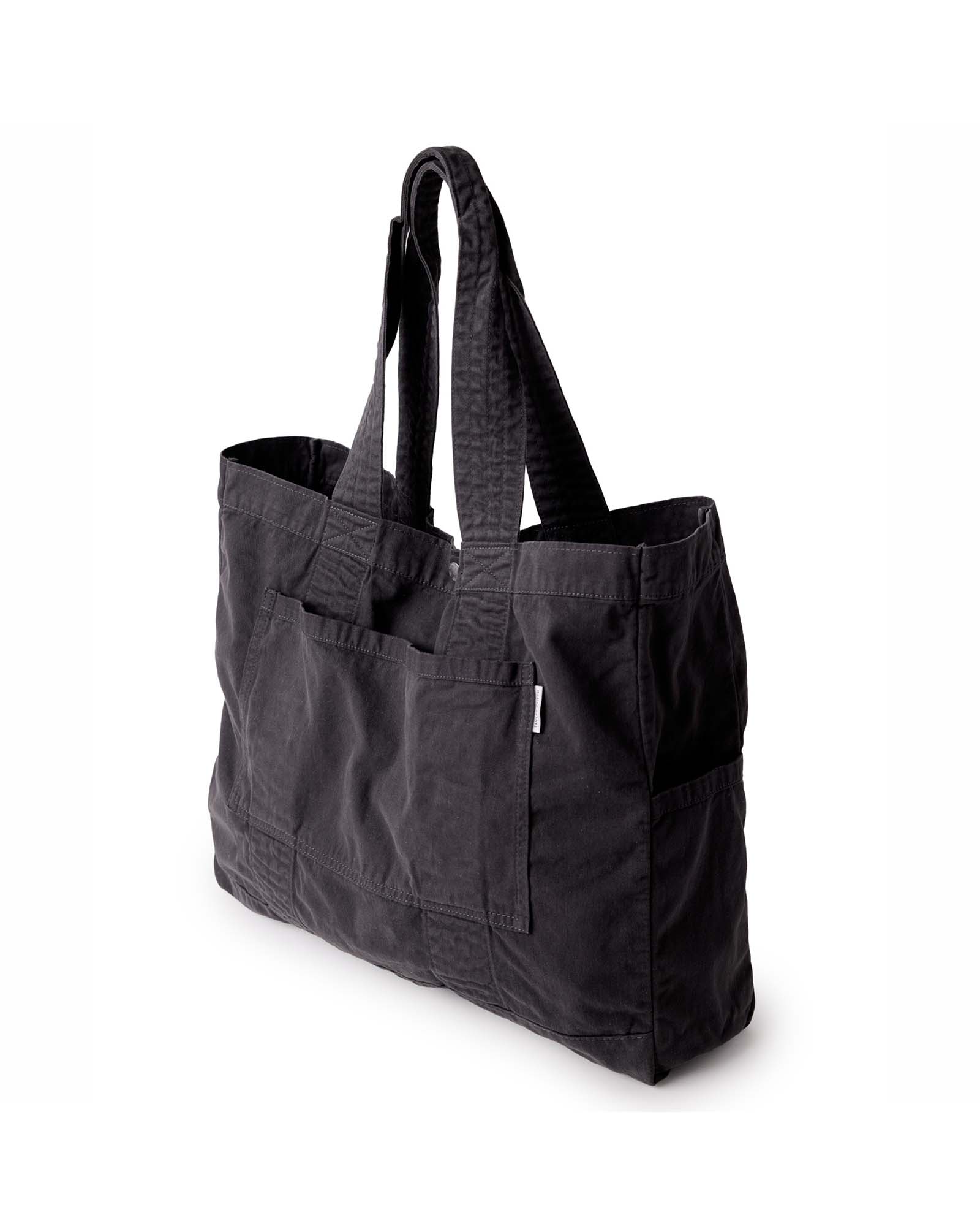 The Foundation Tote in Organic Faded Black | Modern Menswear by yycbvcnbmmnbm
