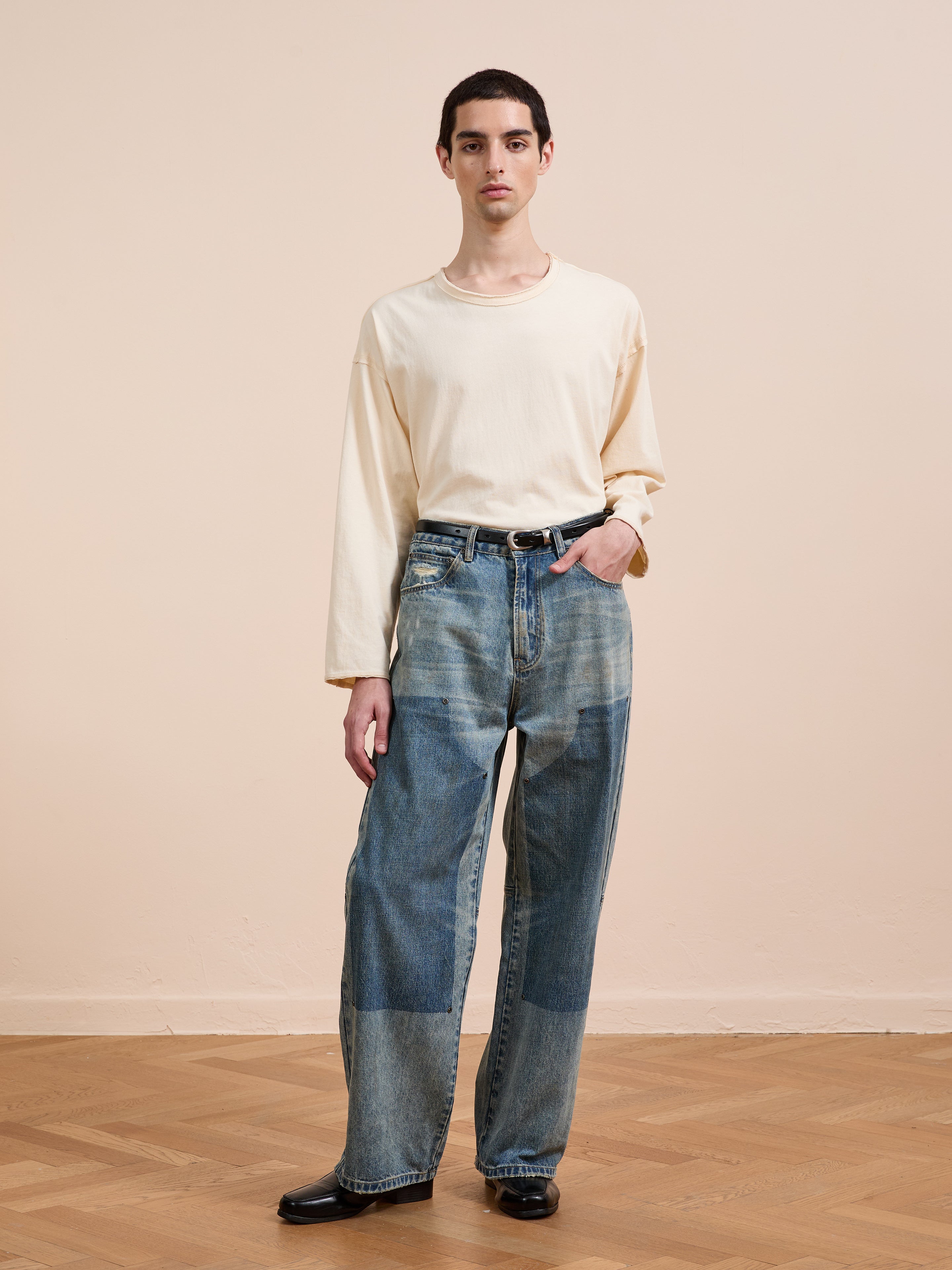 Double Knee Carpenter Jeans | Modern Menswear by yycbvcnbmmnbm