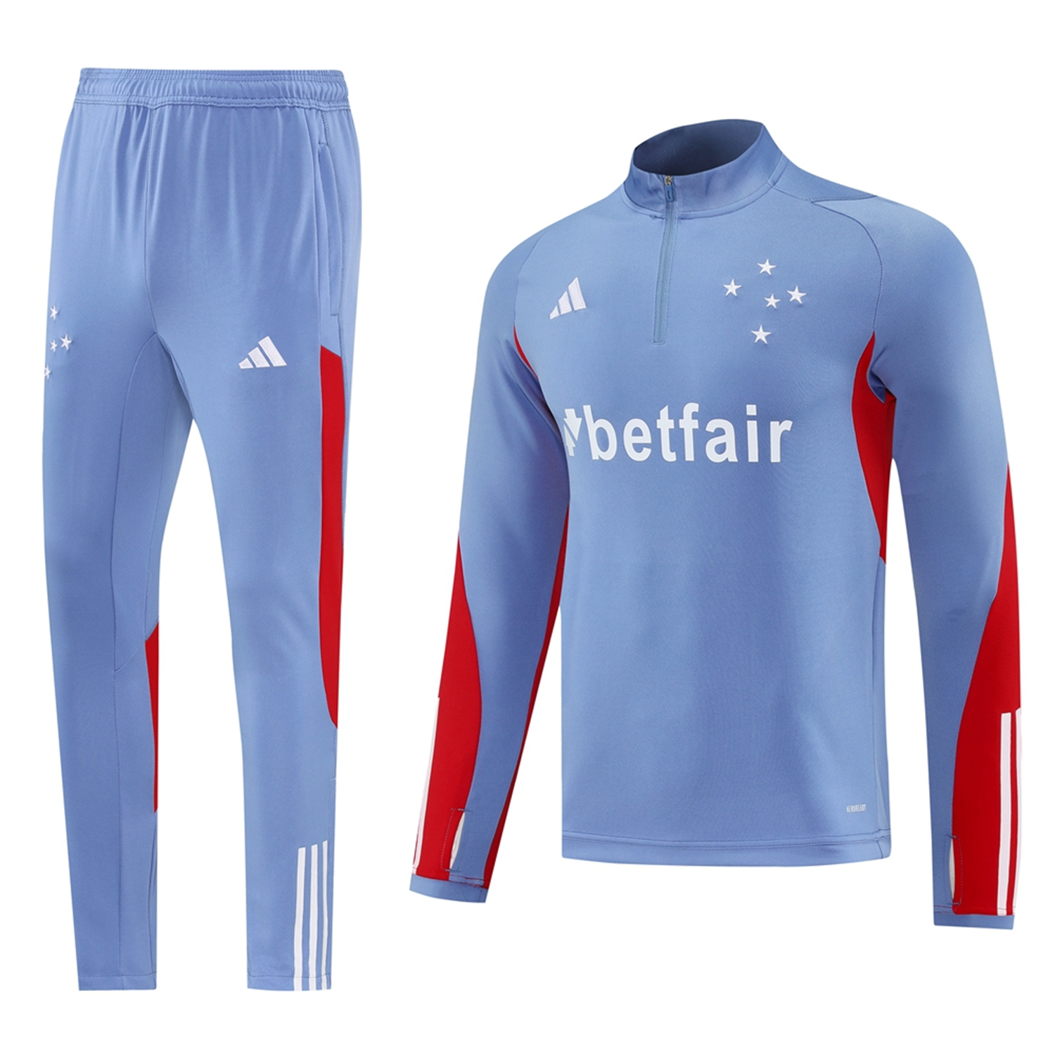 AlphaJersey-Cruzeiro 25-26 Long Sleeve Training Set - Blue Grey