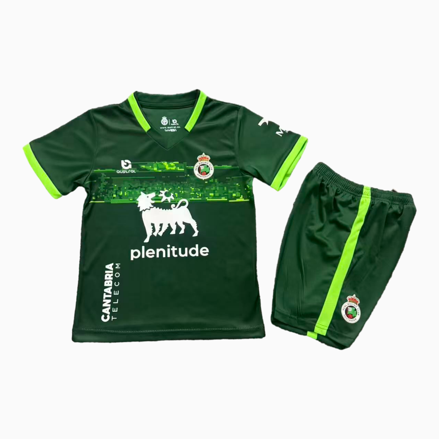 AlphaJersey-Racing de Santander 25-26 Away Green Kids Kit