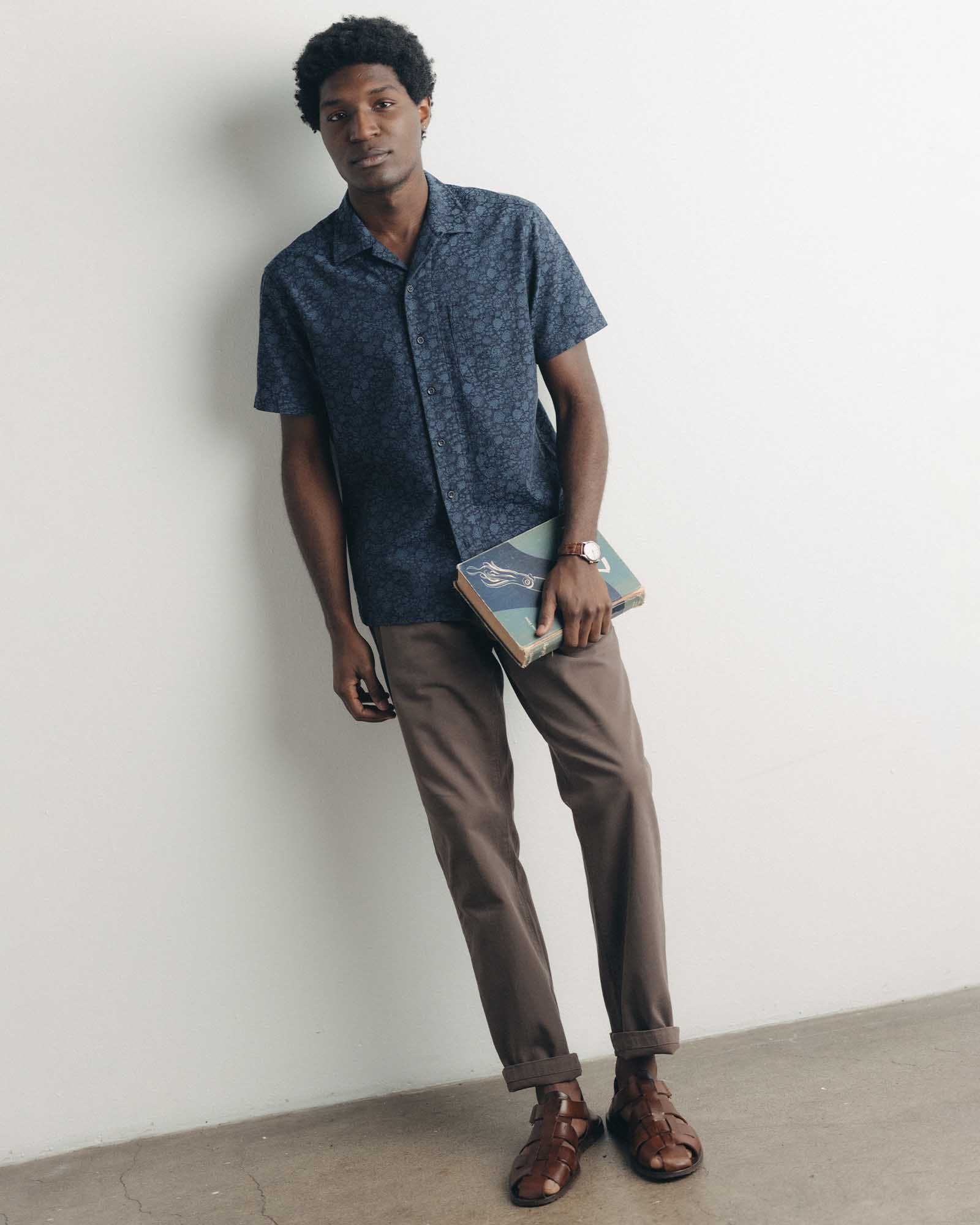The Hawthorne Shirt in Japanese Night Bloom Jacquard | Modern Menswear by yycbvcnbmmnbm