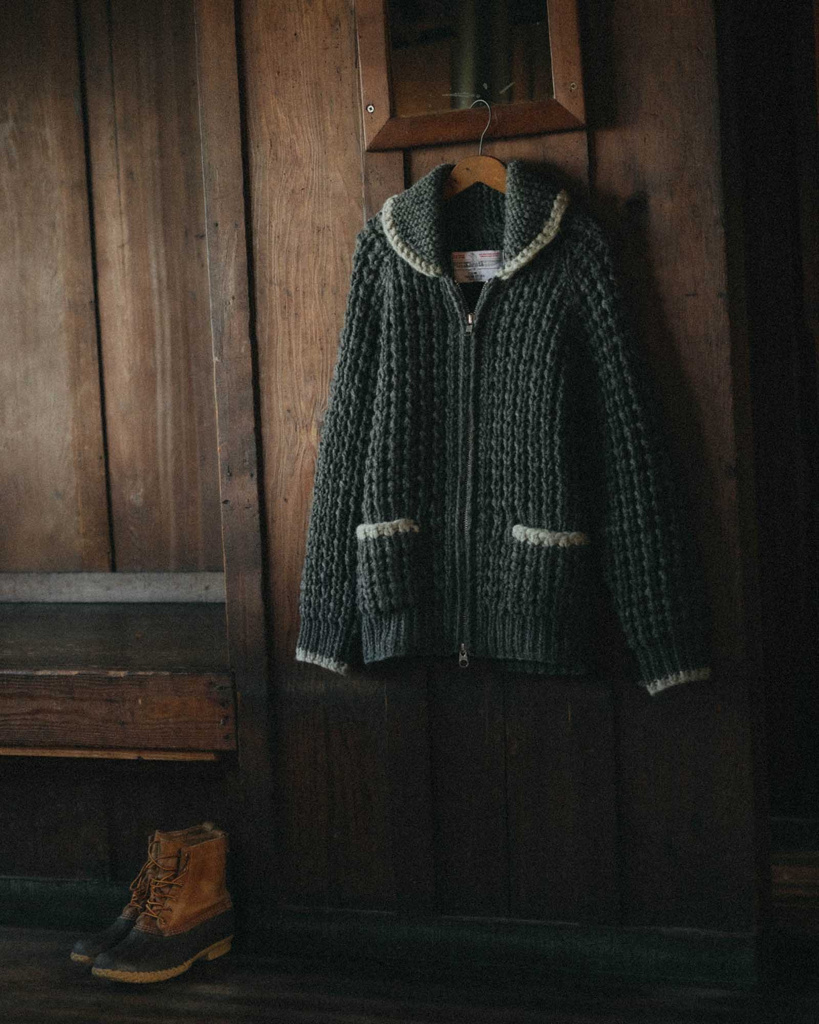 The Seawall Hand-Knit Sweater in Heather Graphite | Modern Menswear by yycbvcnbmmnbm