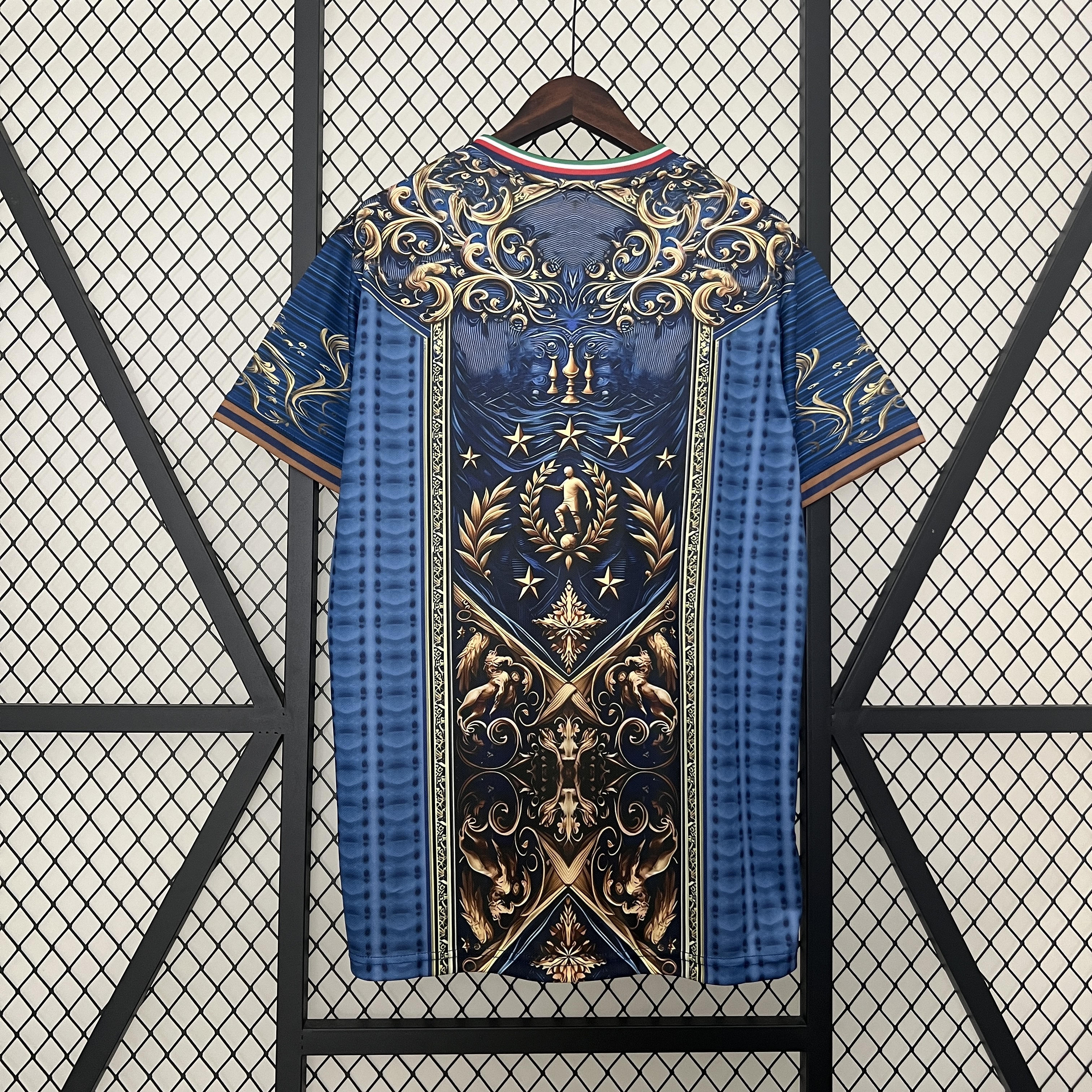 AlphaJersey-Italy 2024 Blue Mural Special Edition Jersey - Fans Version