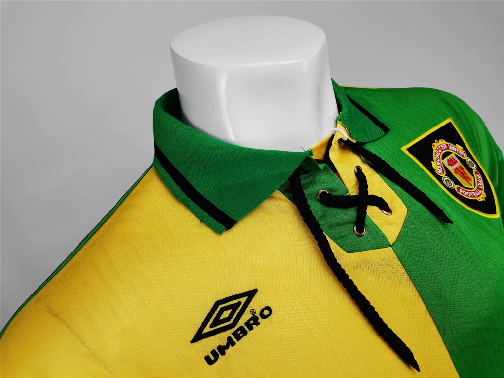 AlphaJersey-Retro Manchester United 92-94 Third Away Long Sleeve Jersey