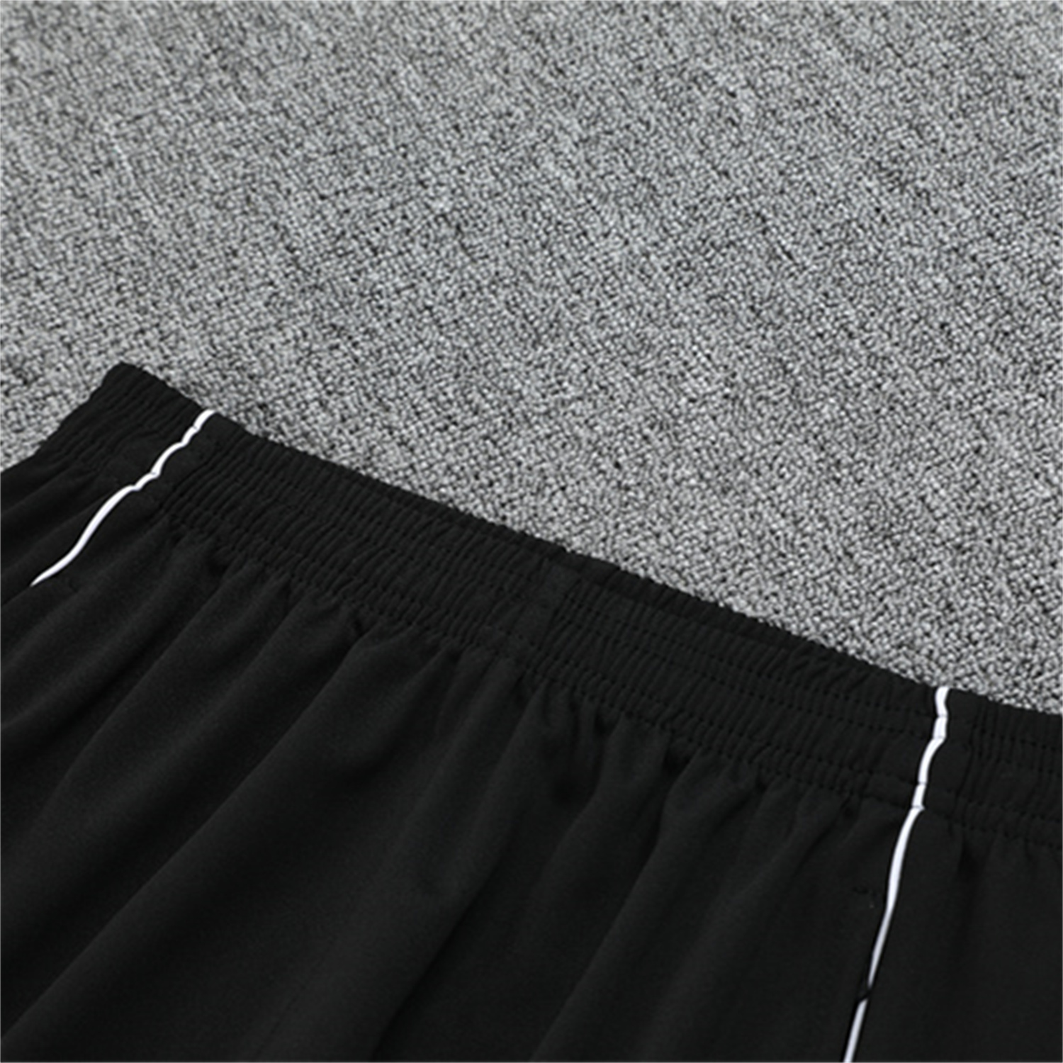 AlphaJersey-Japan 25-26 Kids Long Sleeve Training Set - Light Grey Top and Black Pants