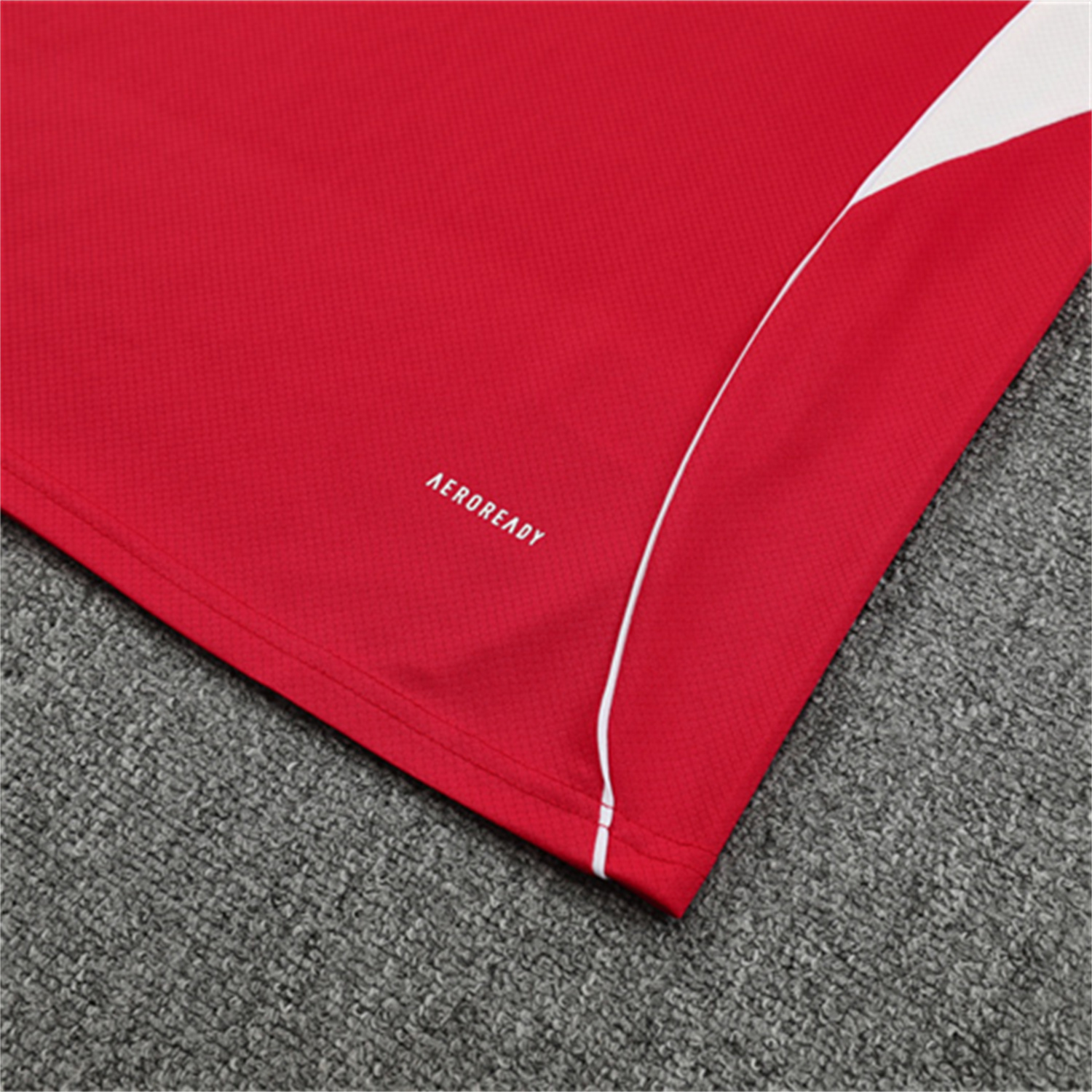 AlphaJersey-Liver.pool 25-26 Kids Short-Sleeve Training Set - Red Top & Black Shorts