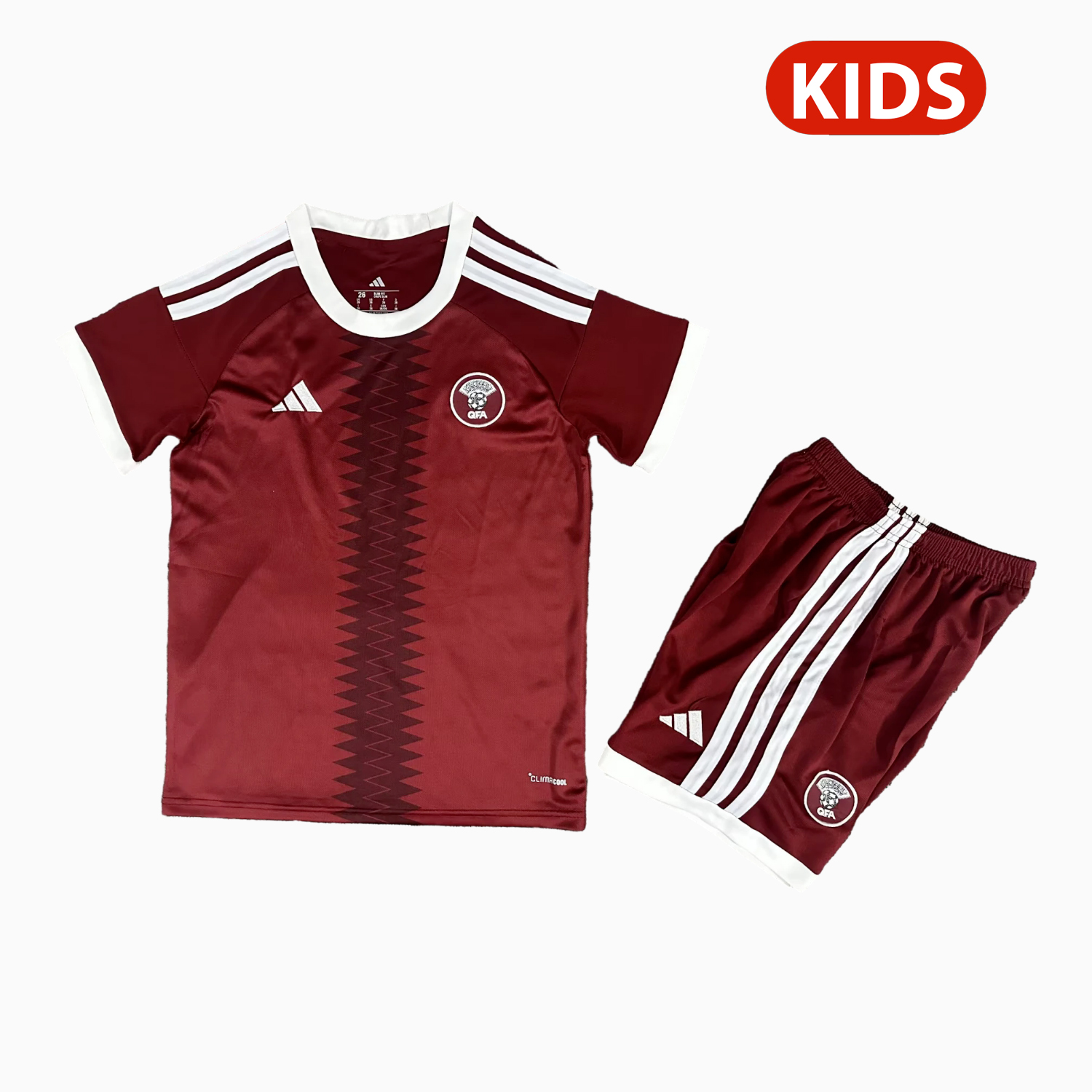 AlphaJersey-Qatar 2026 Home Kids Kit