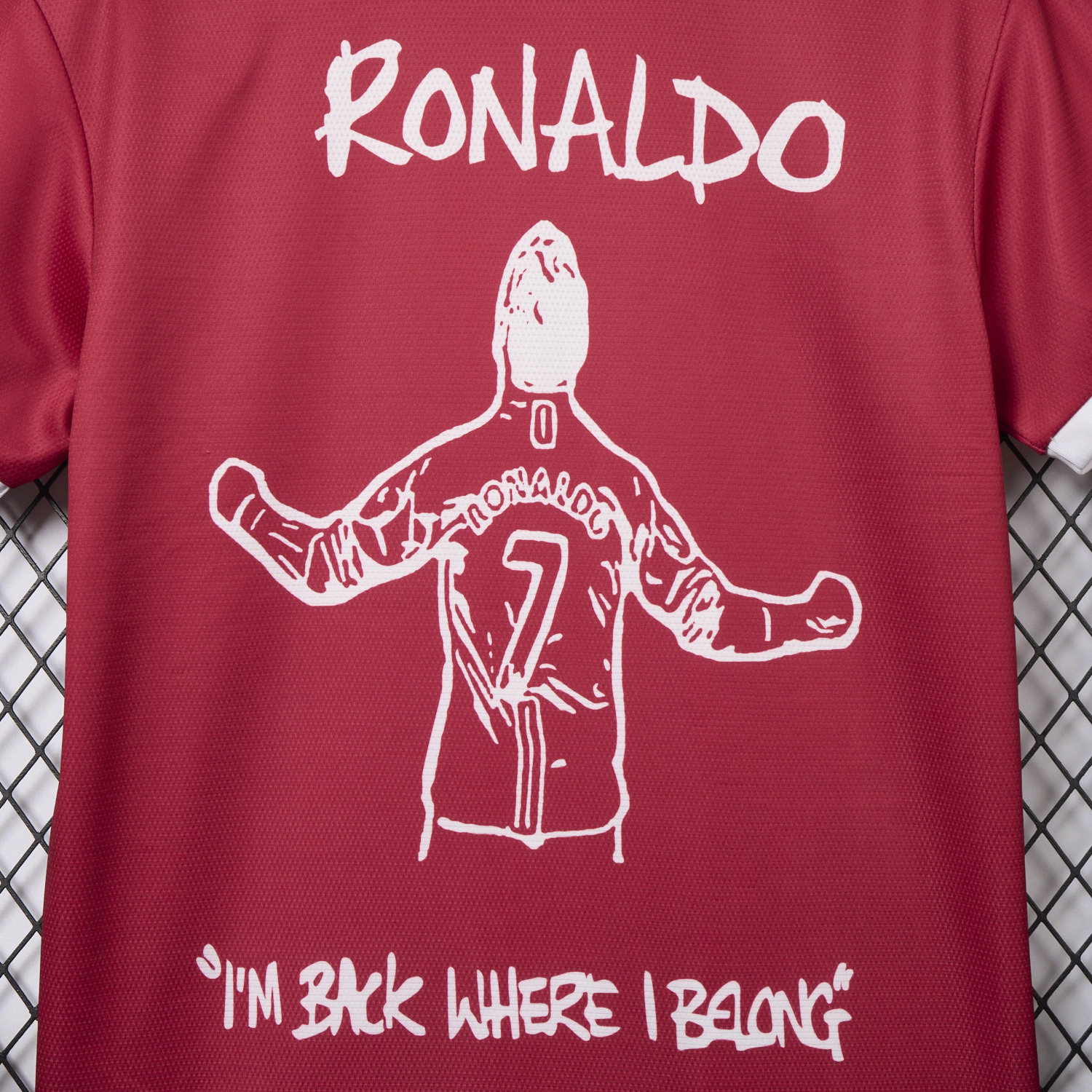 AlphaJersey-Retro Manchester United 21-22 Home Ronaldo Graffiti Edition Special Edition Jersey