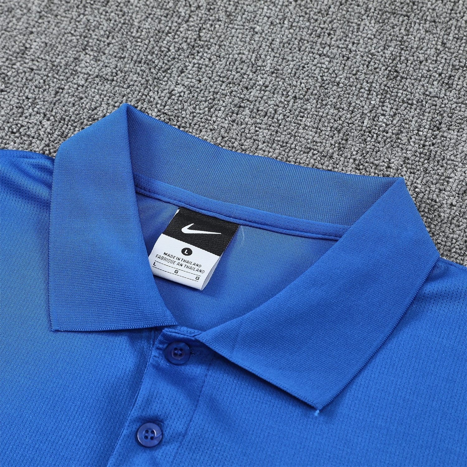 AlphaJersey-Atletico Madrid 25-26 POLO Short-Sleeve Training Set - Ocean Blue Top & Deep Blue Pants