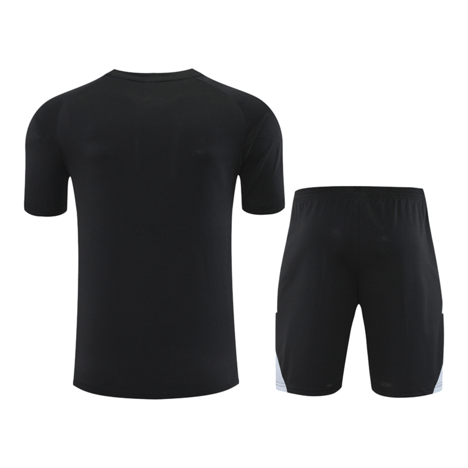 AlphaJersey-Germany 25-26 Short-Sleeve Training Set - Black Short Sleeve & Black Shorts