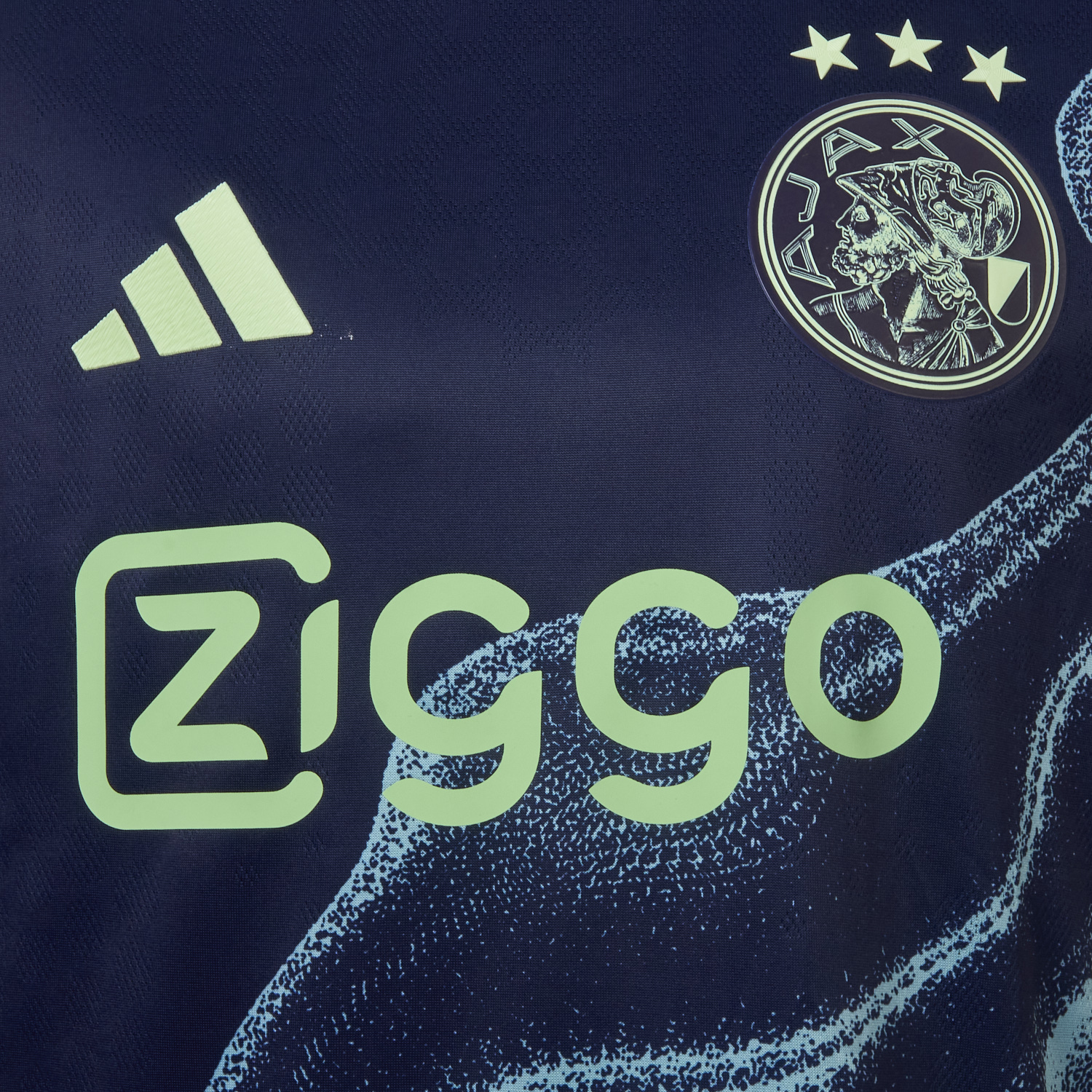 AlphaJersey-Ajax 25-26 Away Deep Blue Jersey - Player Version
