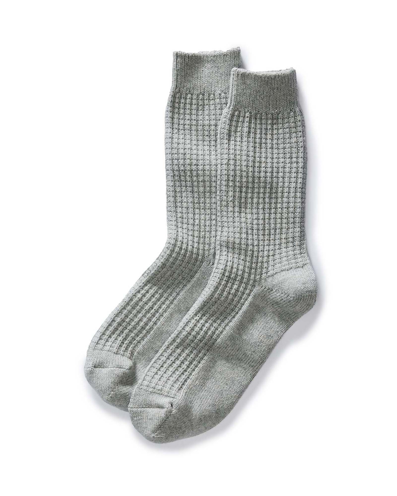 The Waffle Sock in Heather Grey | Modern Menswear by yycbvcnbmmnbm