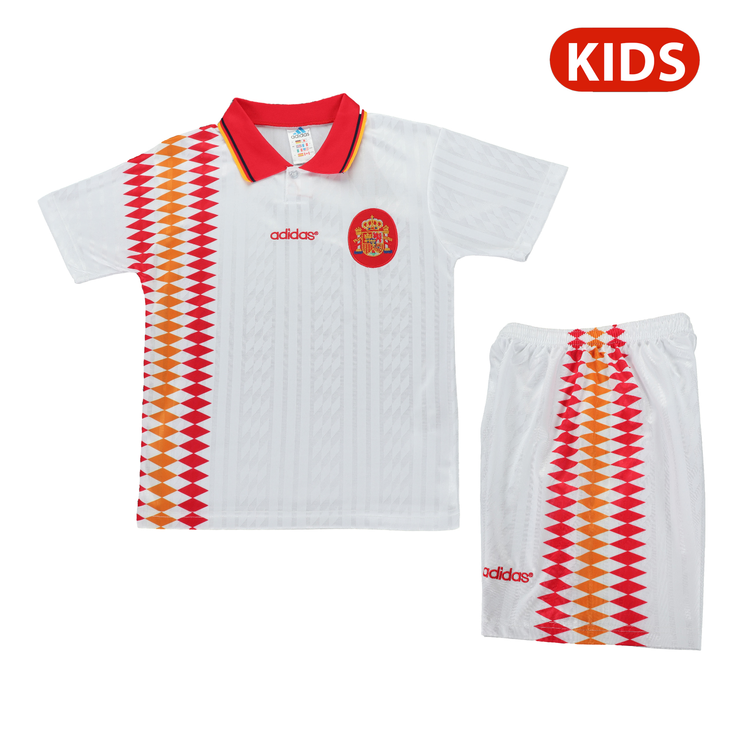 AlphaJersey-Retro Spain 1994 Away Kids Kit