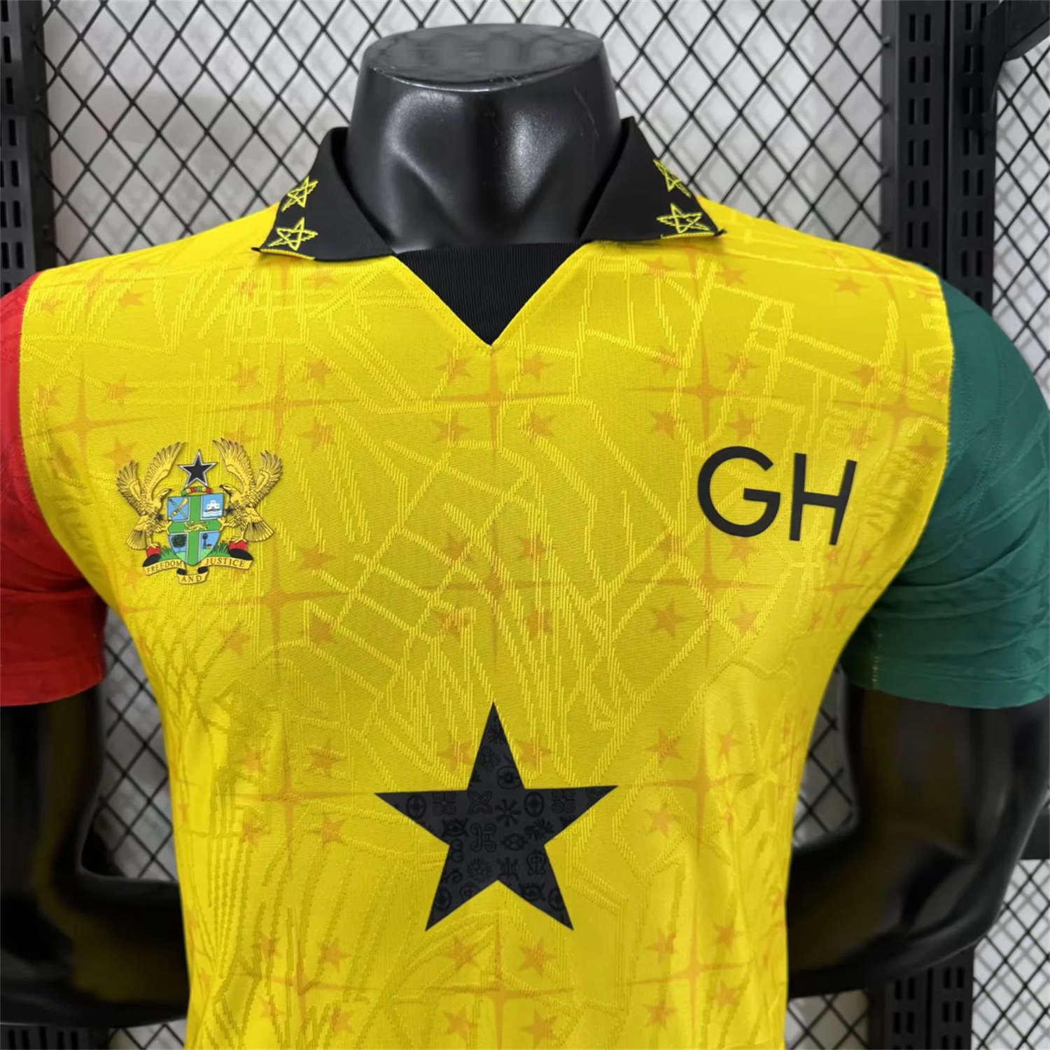 AlphaJersey-Ghana 2026 Coat Of Arms Yellow Special Jersey - Player Version