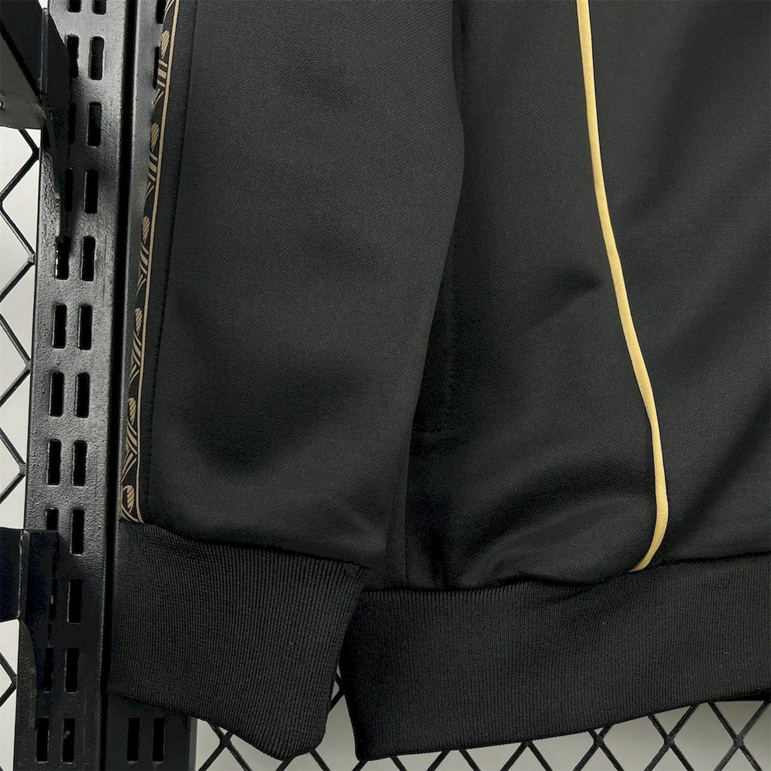 AlphaJersey-Portugal 25-26 Eusebio Special Windbreaker Training Set - Black White Top and Pants