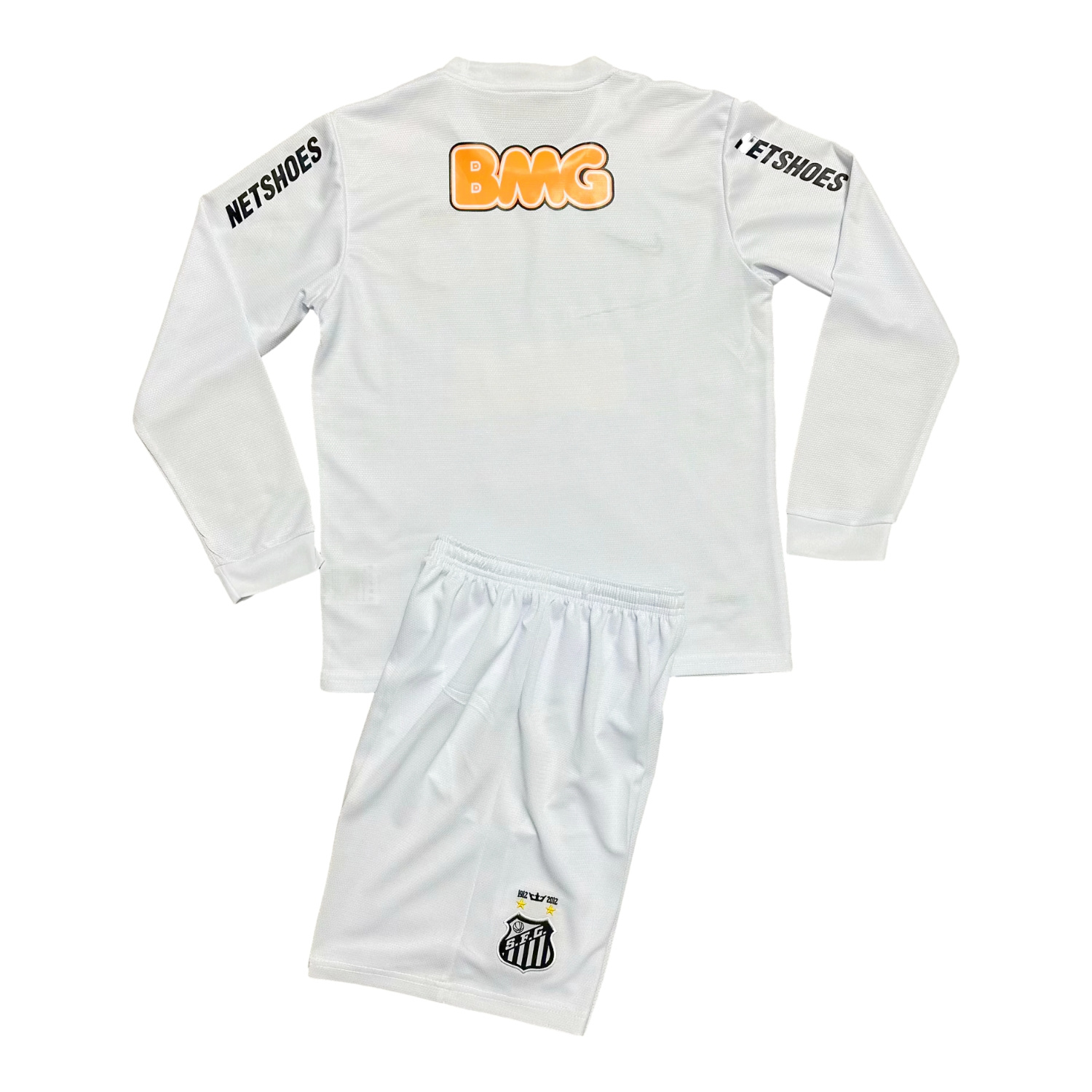 AlphaJersey-Retro Santos 2012 Home Long Sleeves Kids Kit