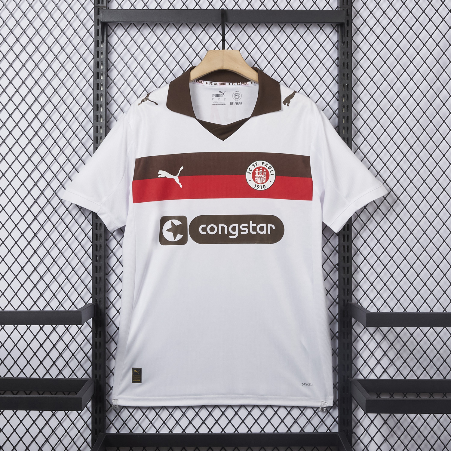 AlphaJersey-St. Pauli 25-26 Away White Jersey - Fans Version