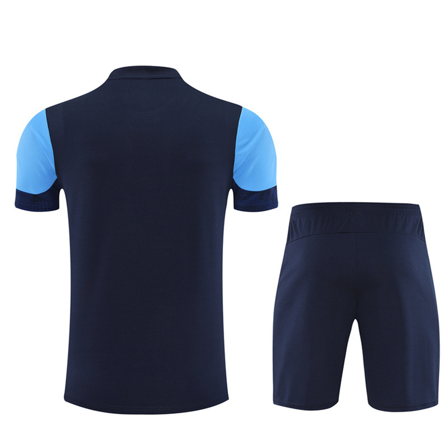 AlphaJersey-Marseille 25-26 Short-Sleeve Training Set - Royal Blue Top & Royal Blue Shorts