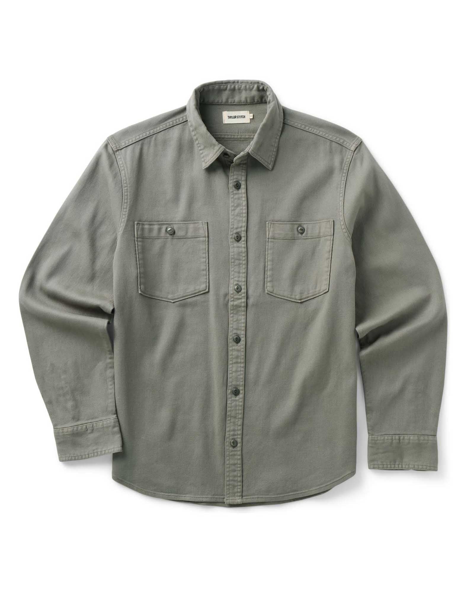 The Dispatch Shirt in Smoked Olive Broken Twill | Modern Menswear by yycbvcnbmmnbm