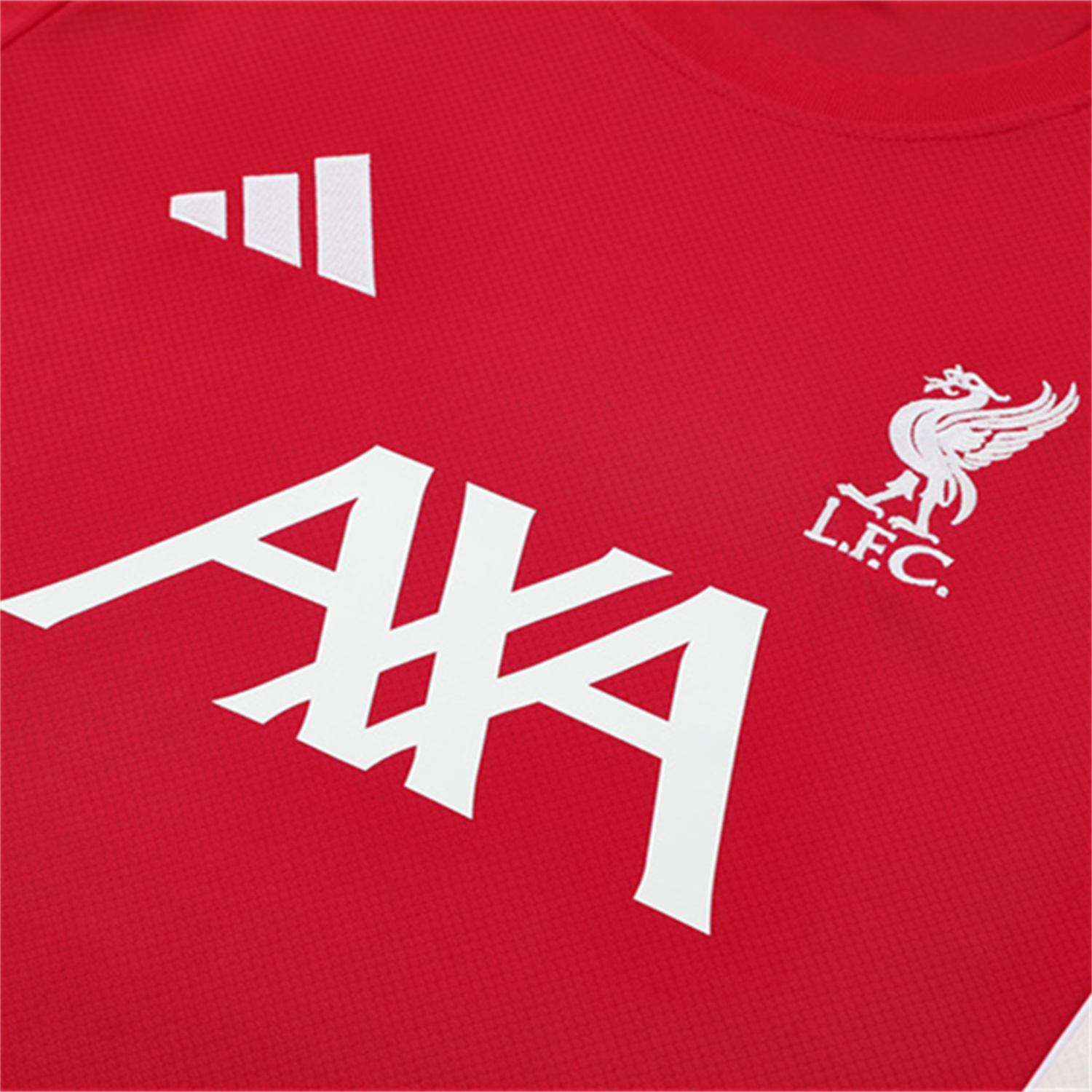 AlphaJersey-Liver.pool 25-26 Kids Short-Sleeve Training Set - Red Top & Black Shorts