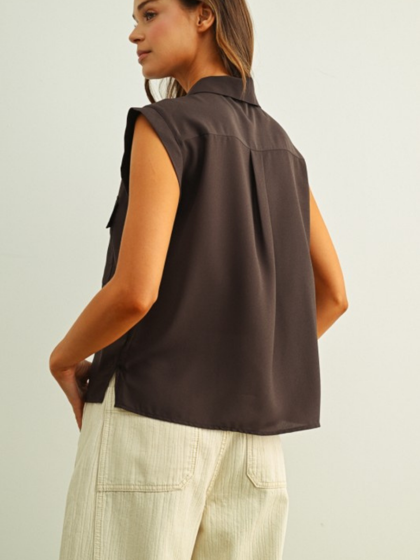 Chiffon Muscle Button Down | Elegant Women's Fashion by coolavocek