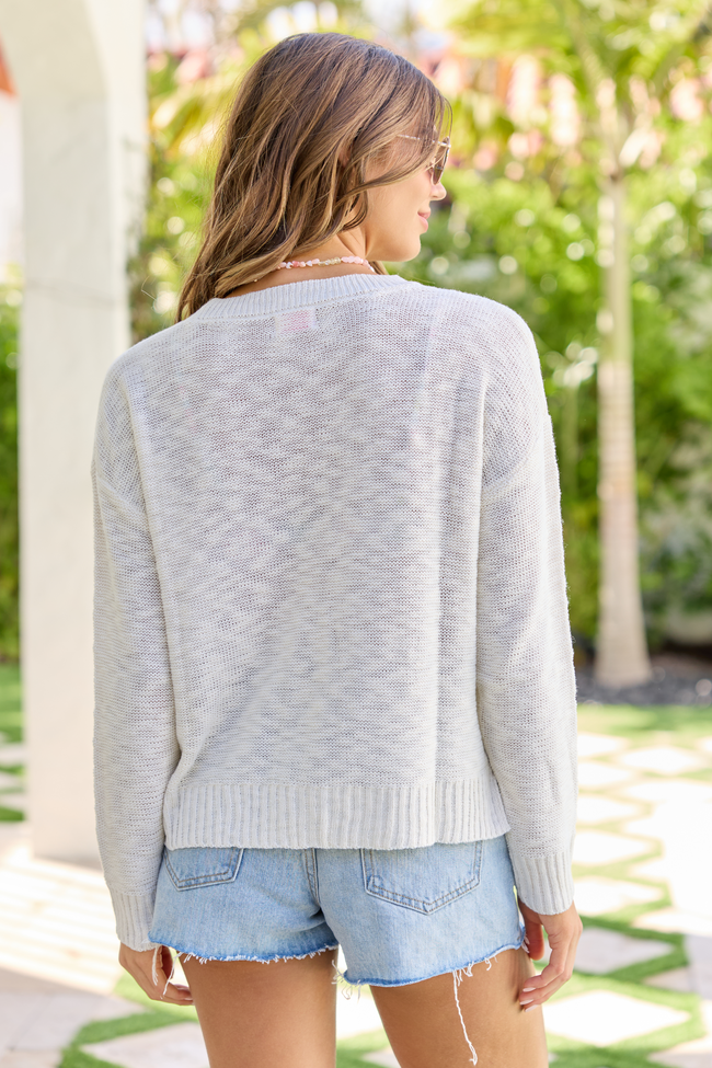 Lost In Paradise Multi Color Paradise Light Weight Sweater | Elegant Women's Fashion by coolavocek
