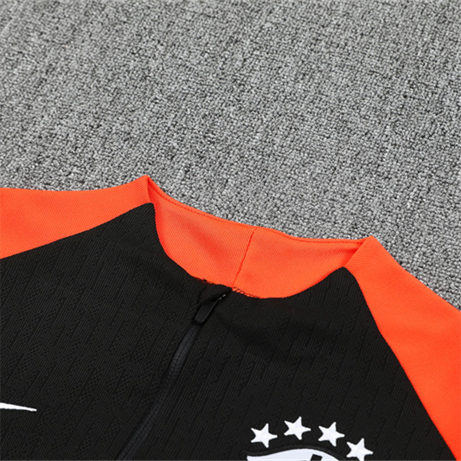 AlphaJersey-Brazil 25-26 Kids Long Sleeve Training Set - Player Version - Black Top and Pants