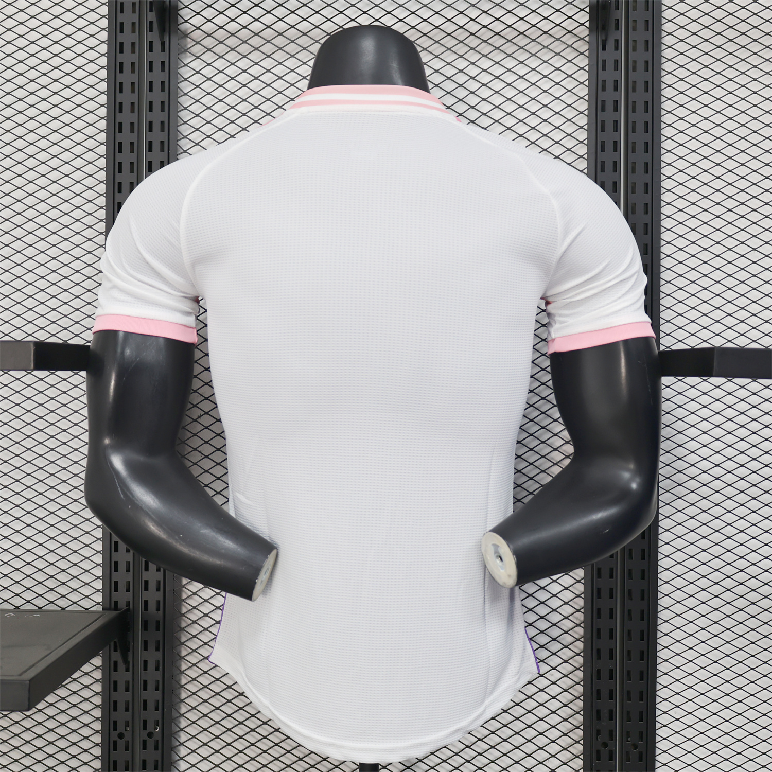 AlphaJersey-Algeria 25-26 Pink and Purple Triangle Pattern Black Jersey - Player Version