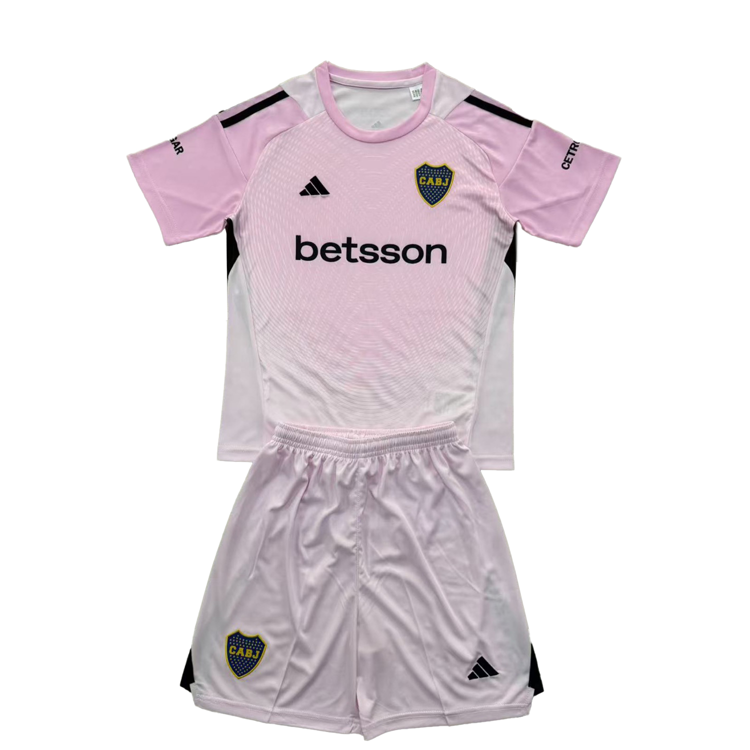 AlphaJersey-Boca Juniors 25-26 Pink Goalkeeper Men's Adult Jersey Set - Fans Version