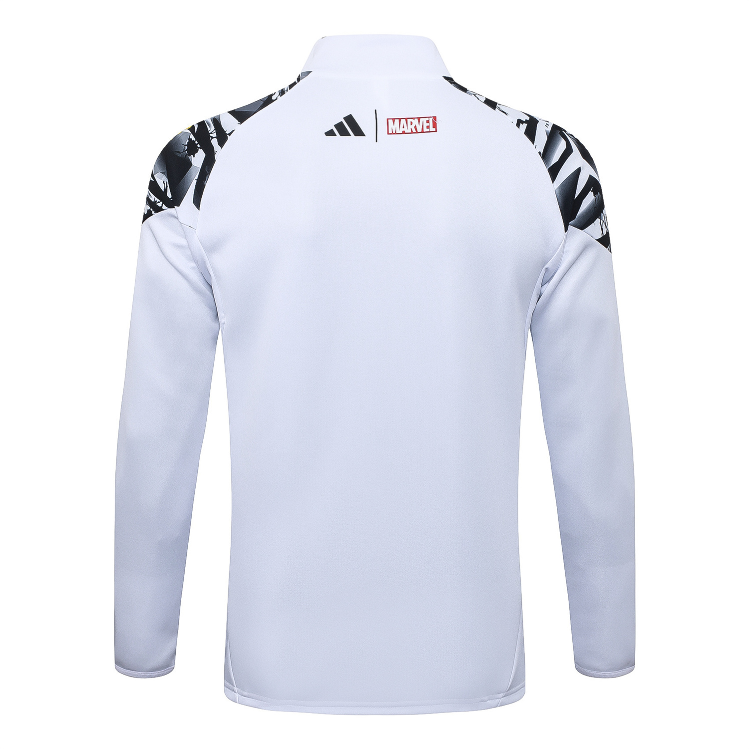 AlphaJersey-Real Madrid 25-26 Unsponsored Long Sleeve Training Set - White Top & Black Pants