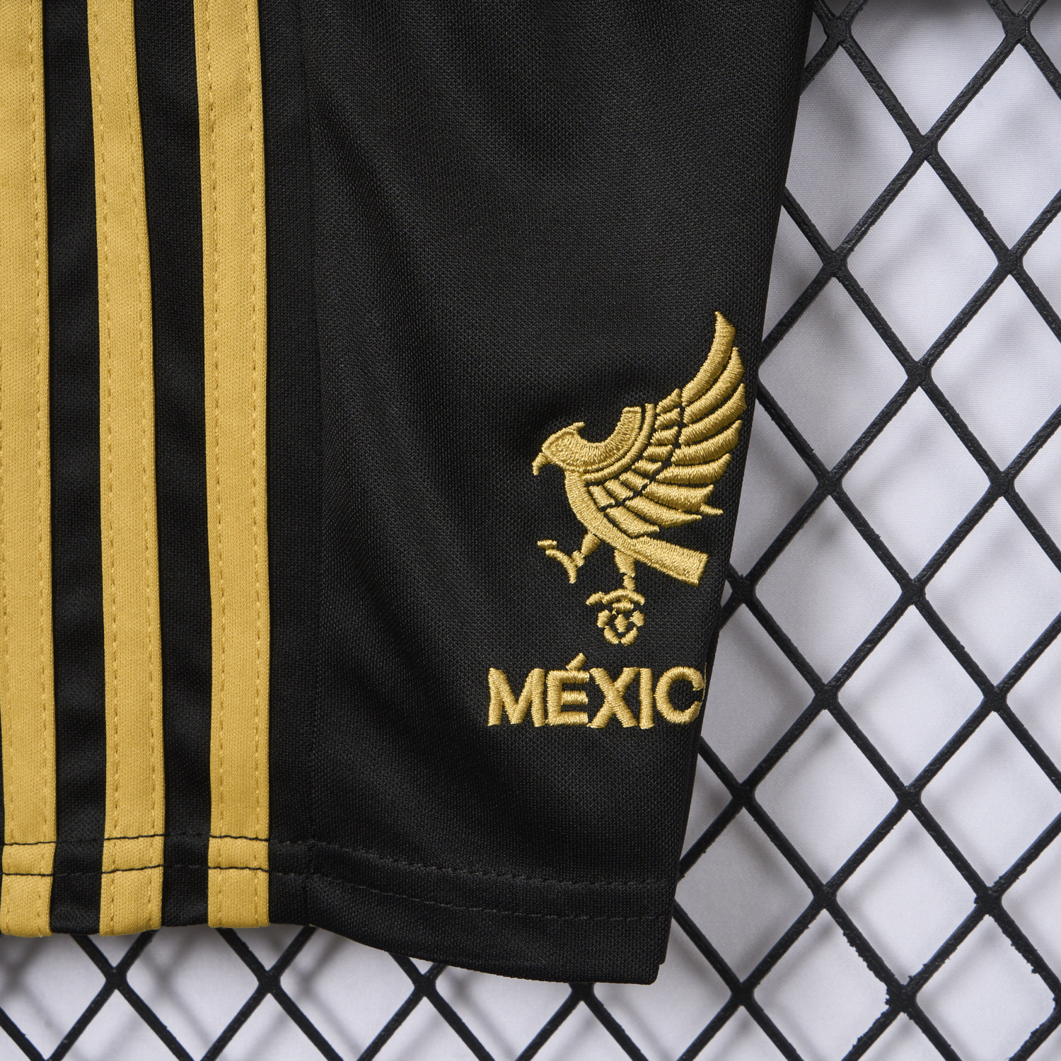 AlphaJersey-Mexico 2025 Gold Cup Black Kids Kit
