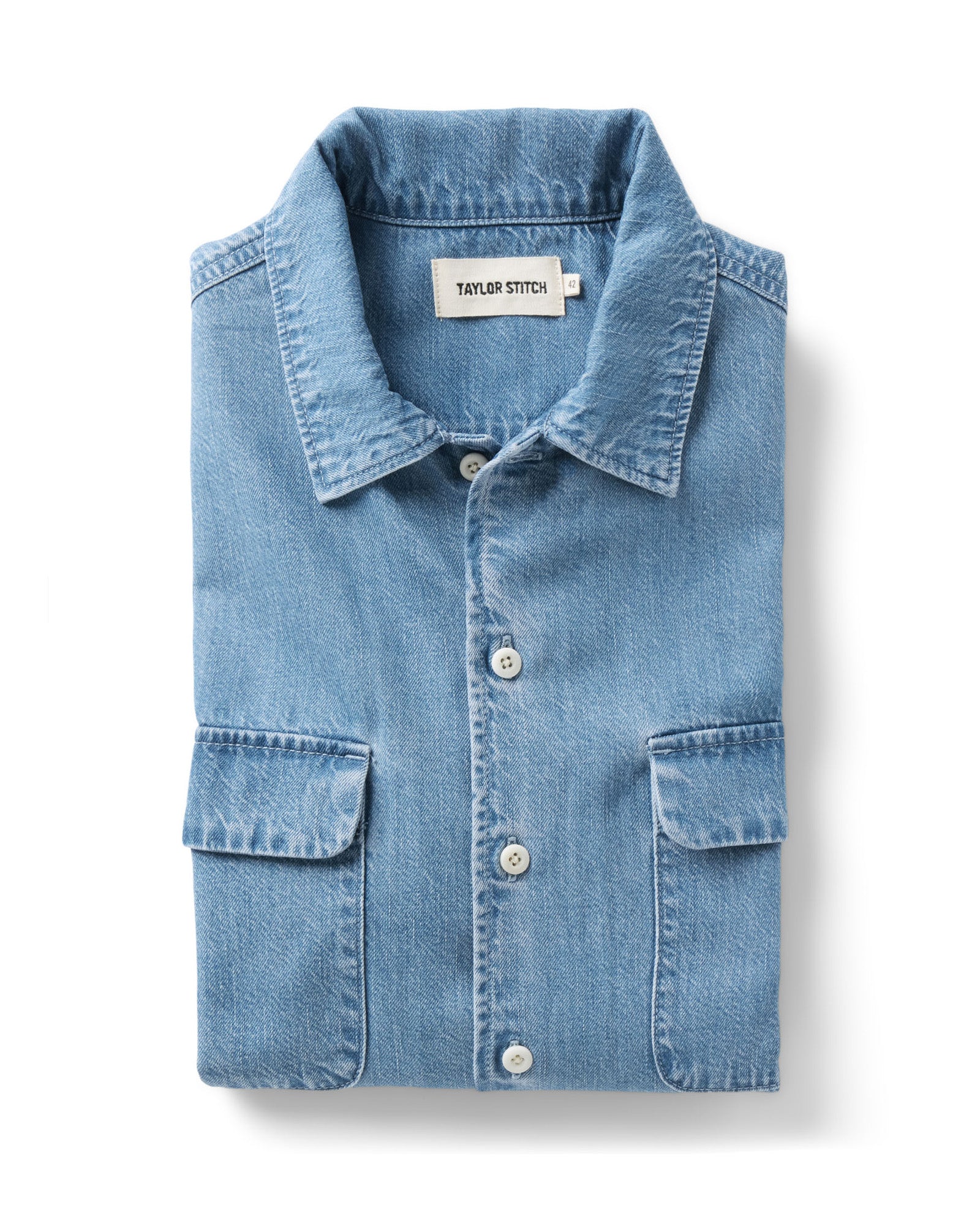 The Shore Shirt in Washed Indigo Twill | Modern Menswear by yycbvcnbmmnbm