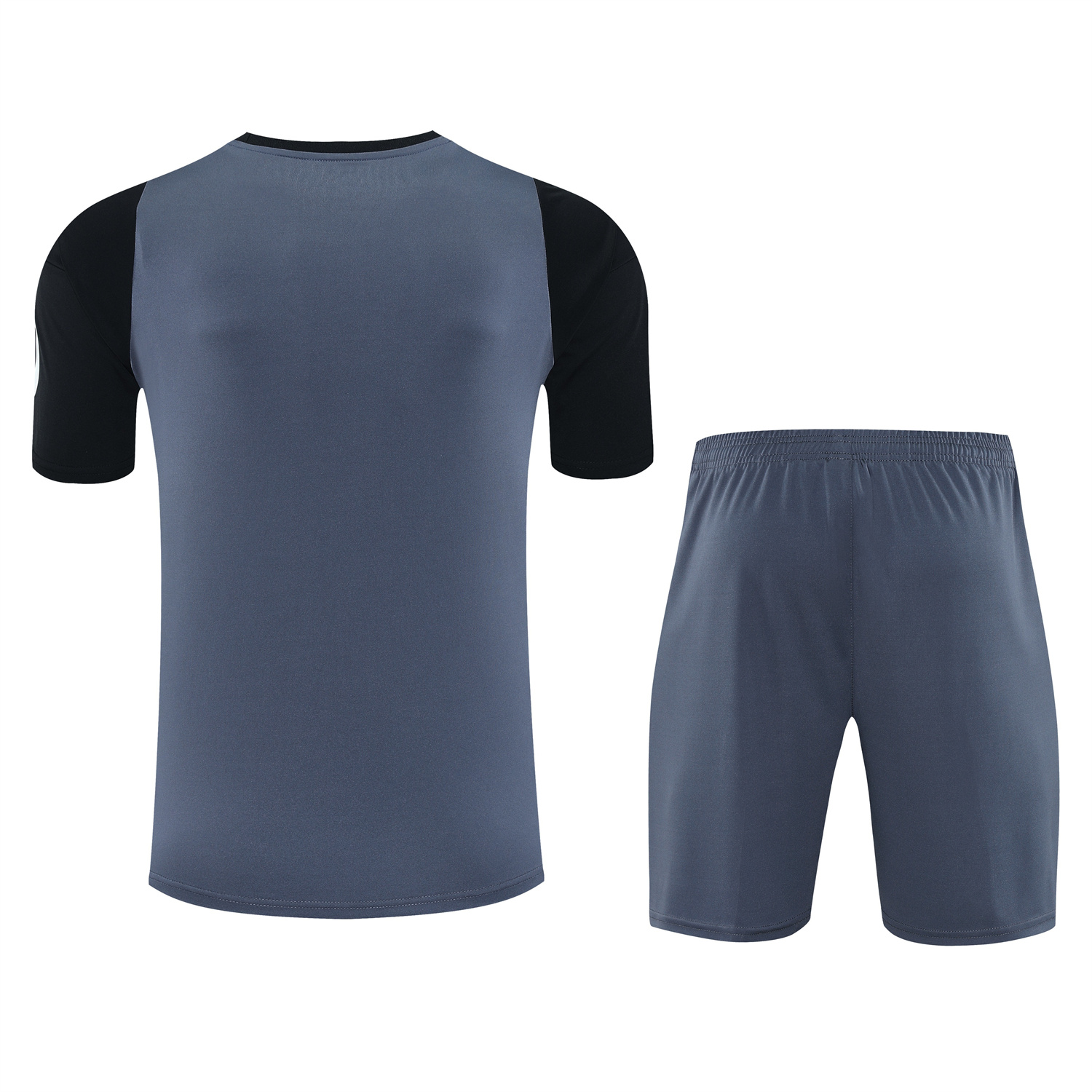 AlphaJersey-Real Madrid 25-26 Short-Sleeve Training Set - Deep Gray Top & Gray Shorts