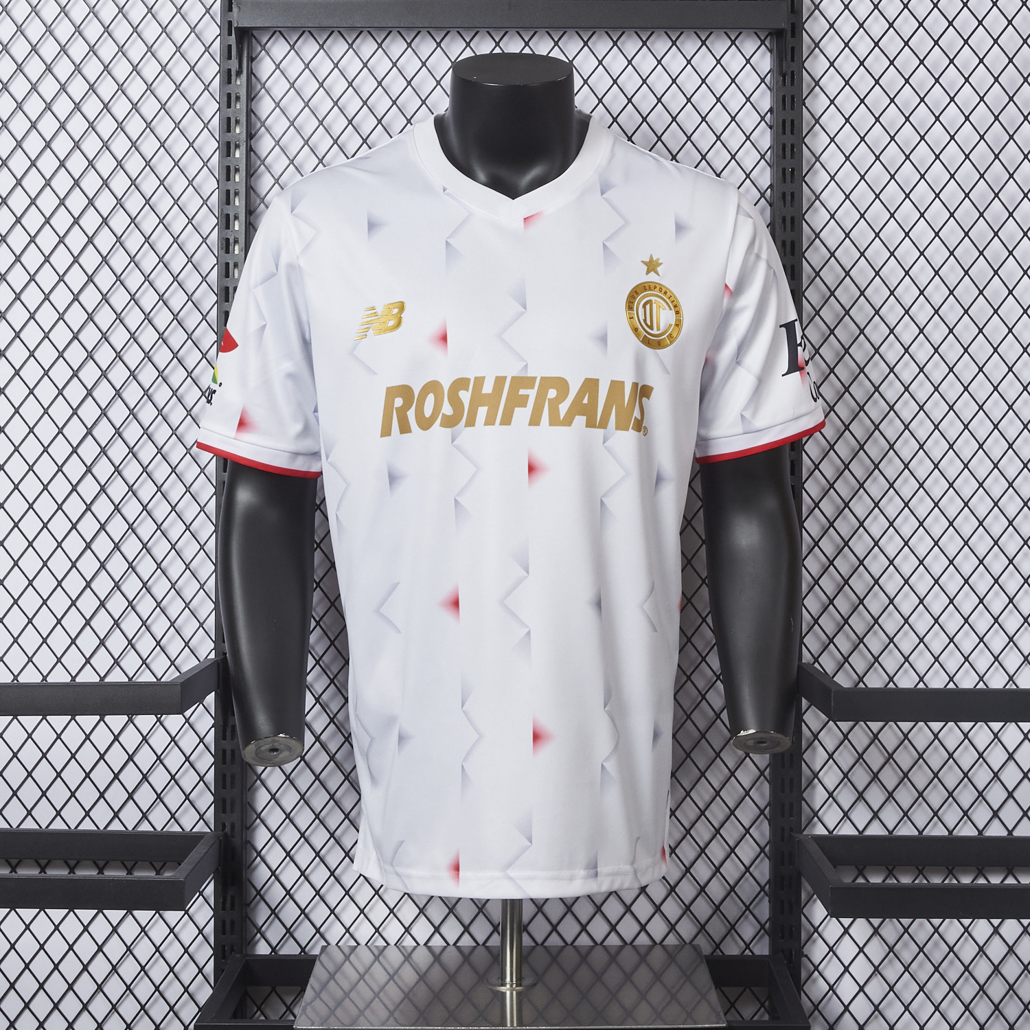AlphaJersey-Toluca 25-26 Away White Jersey - Player Version