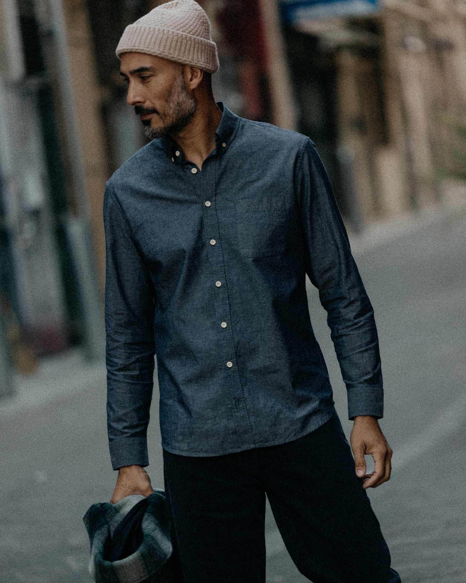 The Jack in Rinsed Indigo Chambray | Modern Menswear by yycbvcnbmmnbm