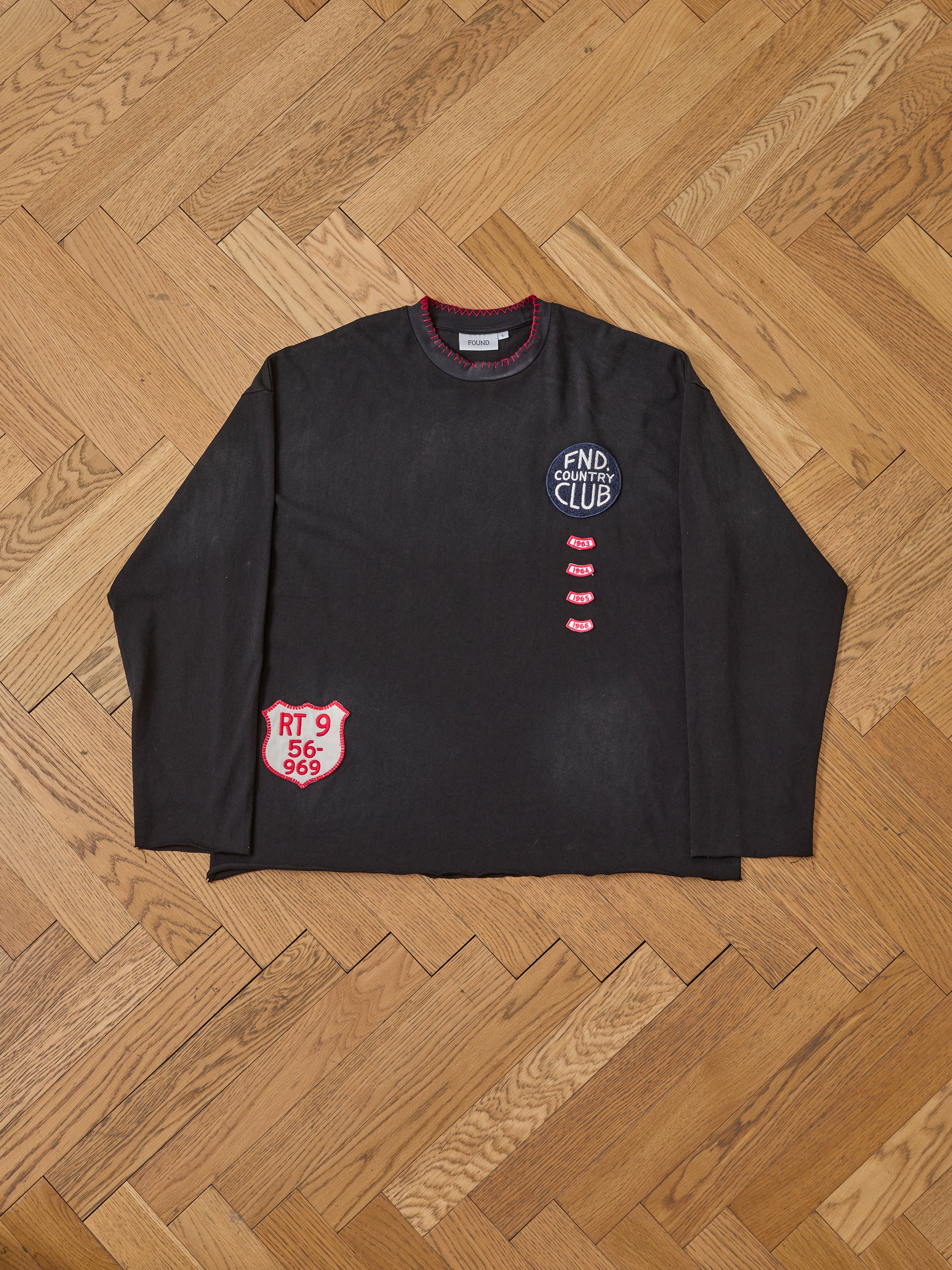 Embroidered Patches LS Tee | Modern Menswear by yycbvcnbmmnbm