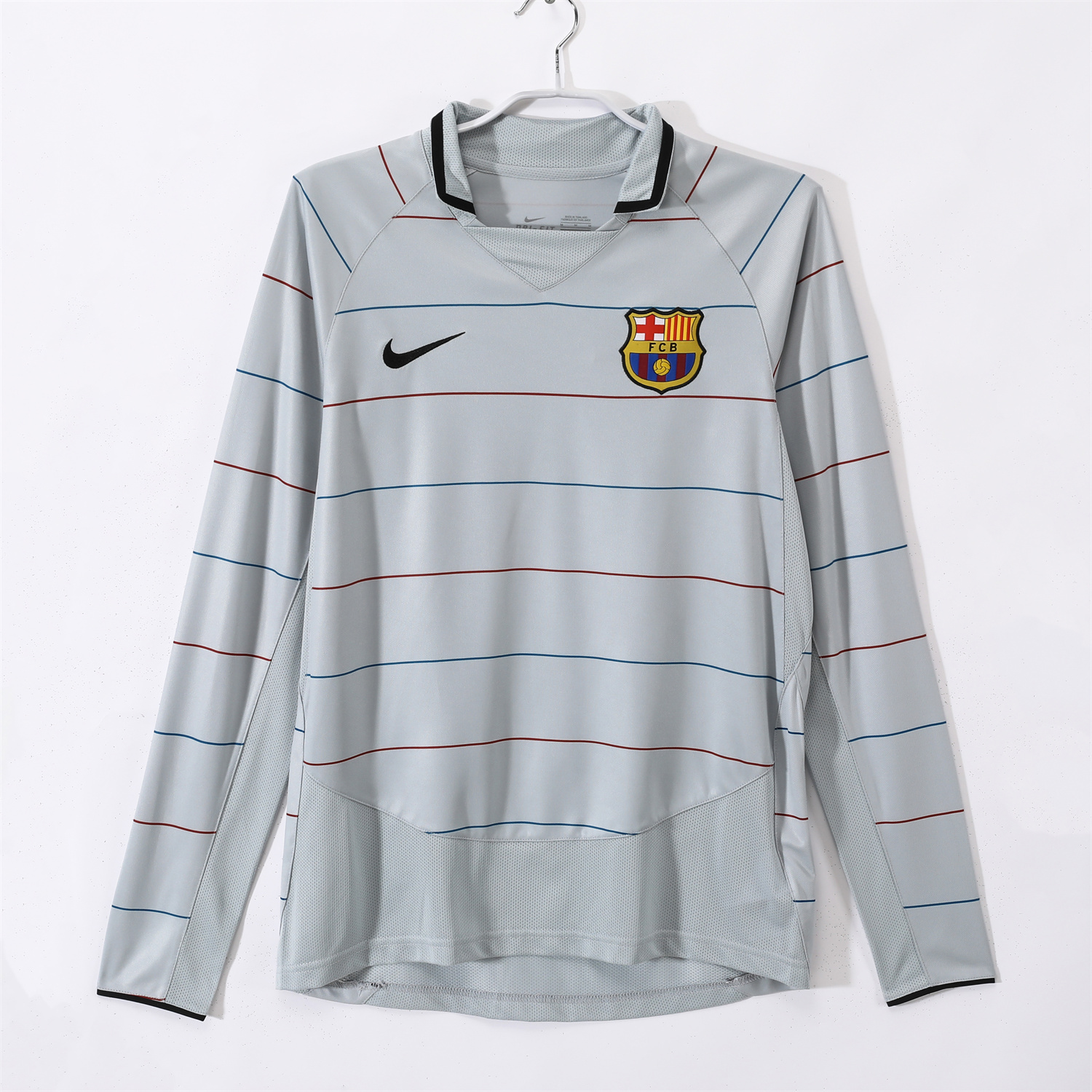AlphaJersey-Retro Barcelona 03-04 Away Long Sleeves Jersey