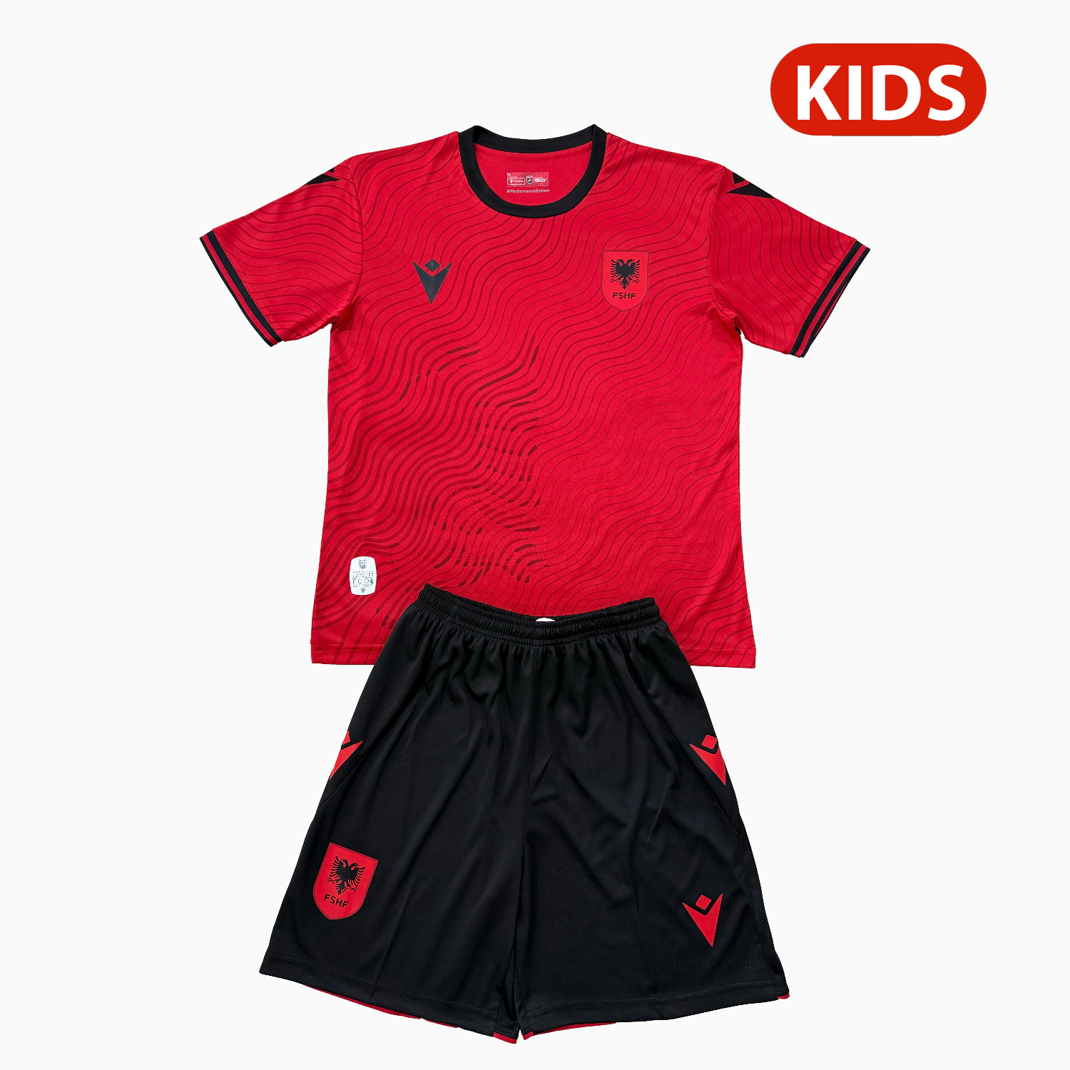 AlphaJersey-Albania 2026 Home Kids Kit