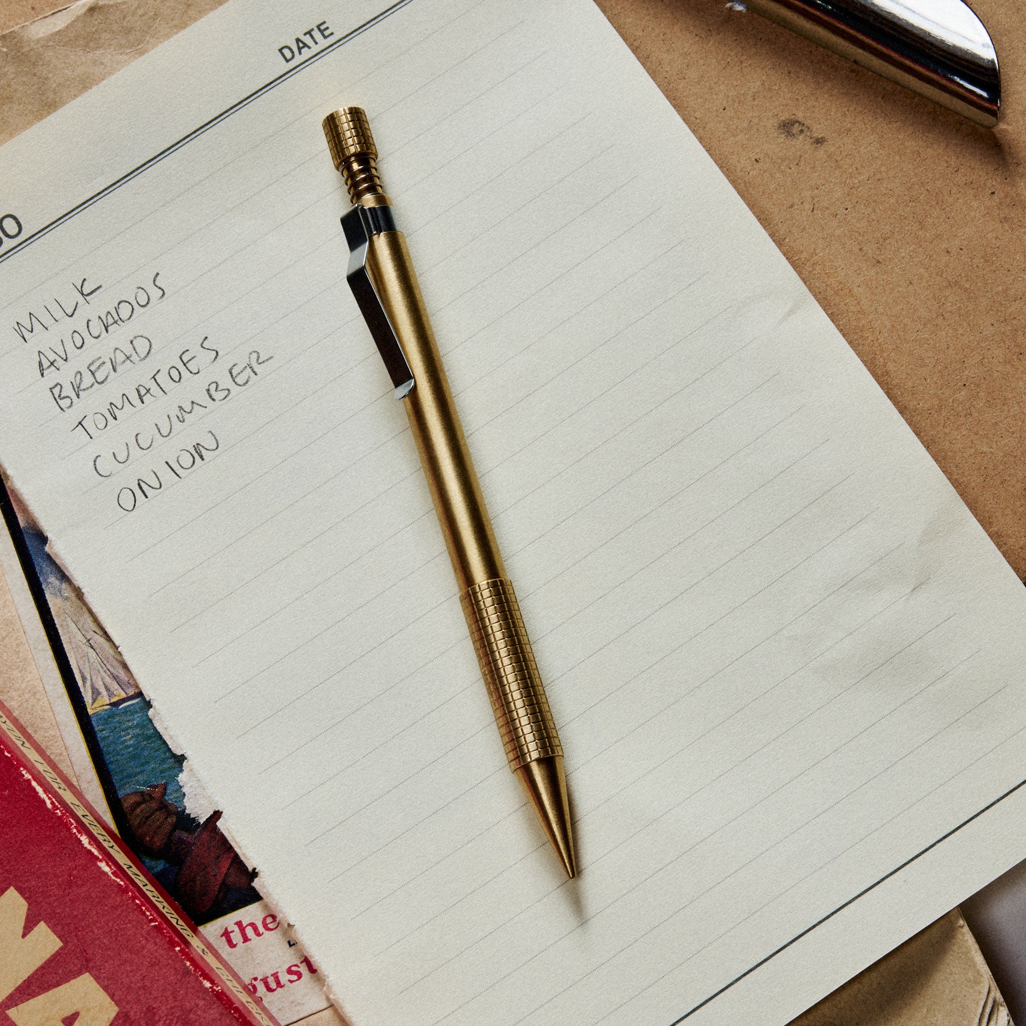 The Mechanical Pencil in Brass | Modern Menswear by yycbvcnbmmnbm