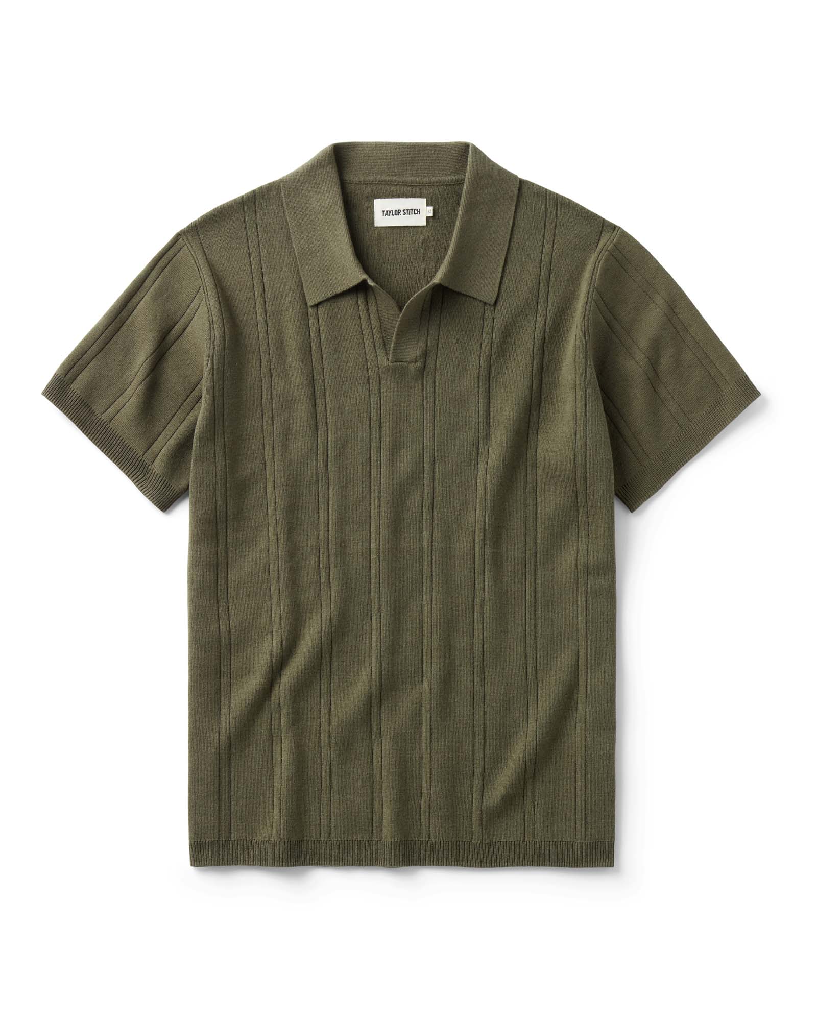 The Valencia Sweater Polo in Heather Cilantro Rib | Modern Menswear by yycbvcnbmmnbm
