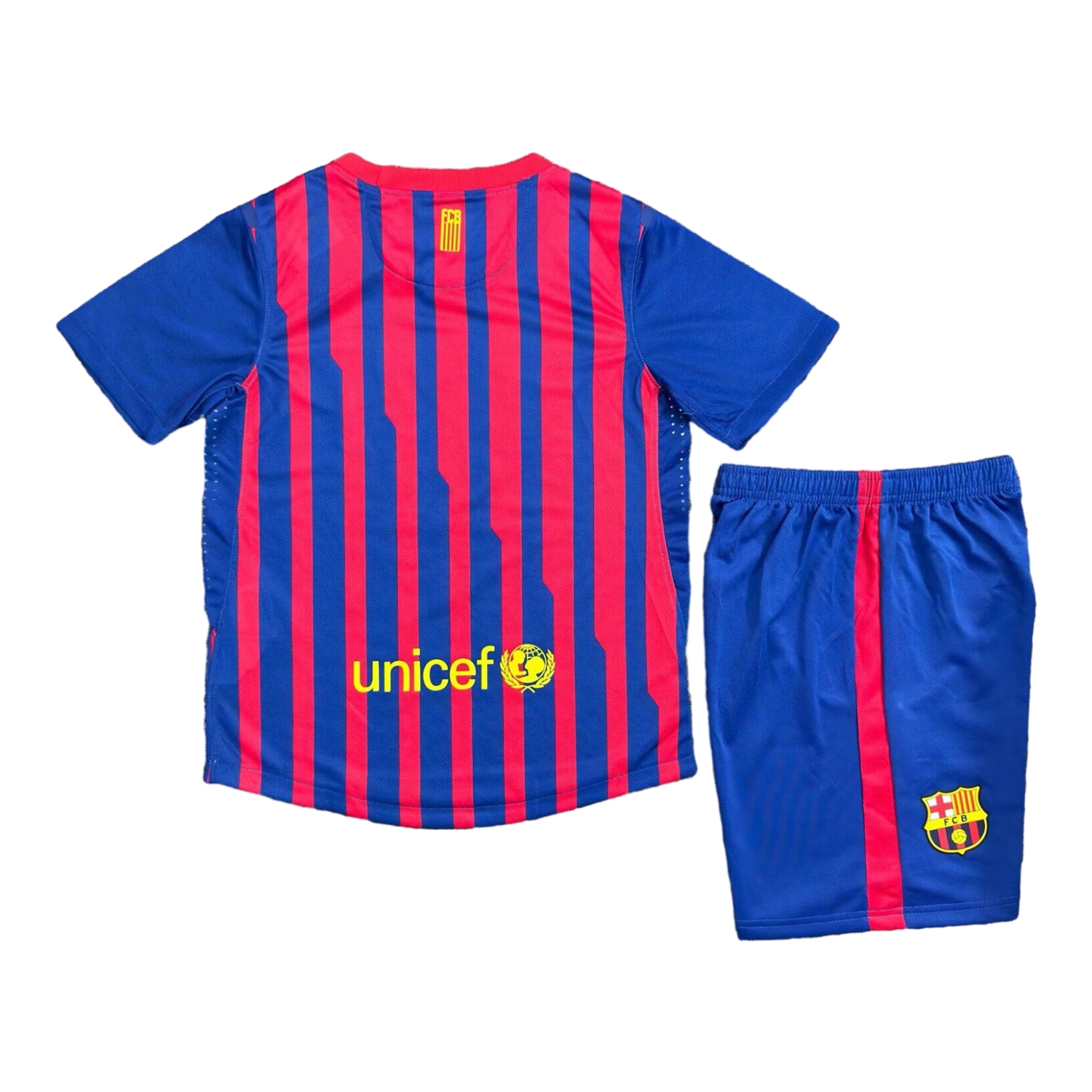 AlphaJersey-Retro Barcelona 2011-12 Home Kids Kit