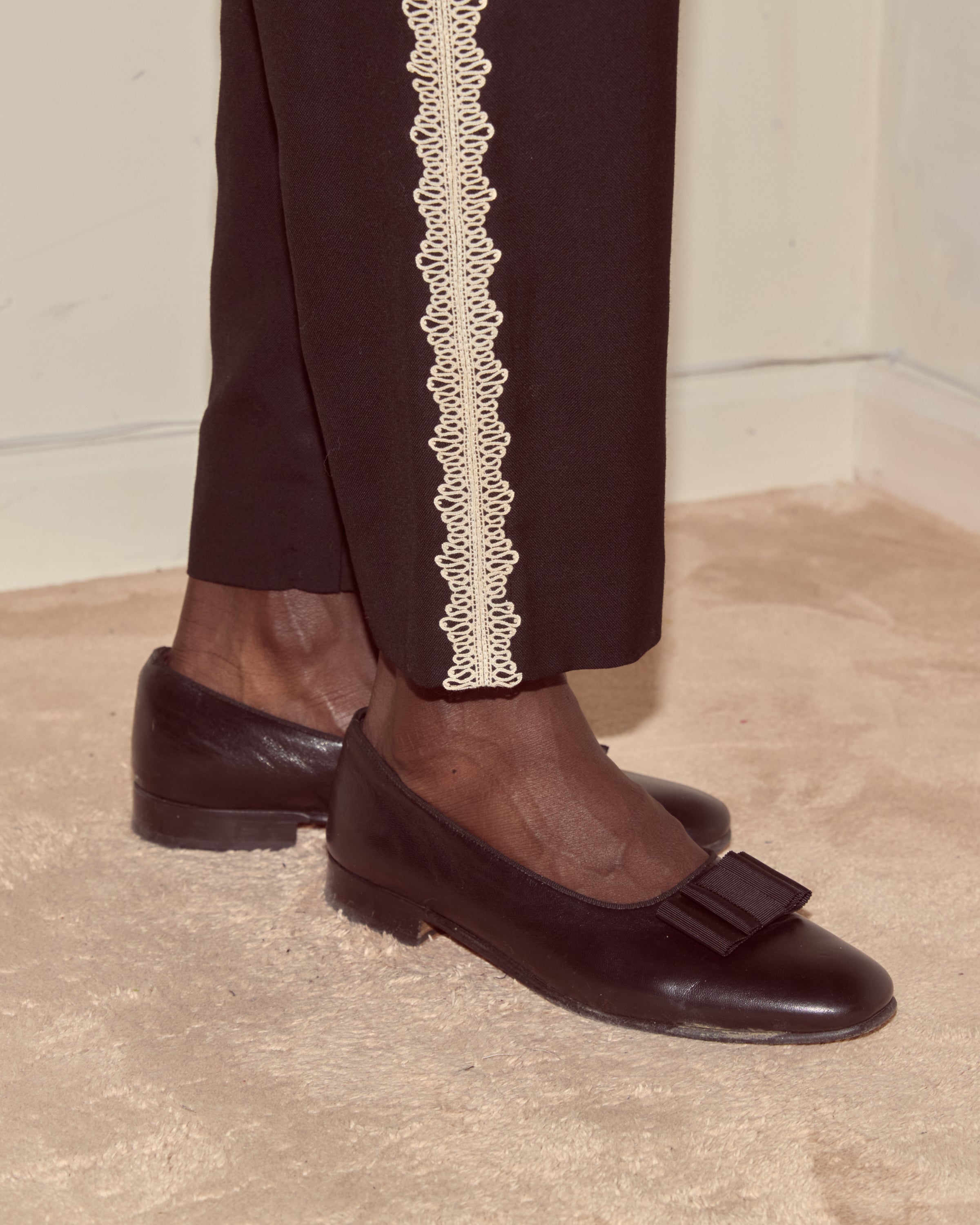 Lacework Side-Buckle Trousers | Modern Menswear by yycbvcnbmmnbm