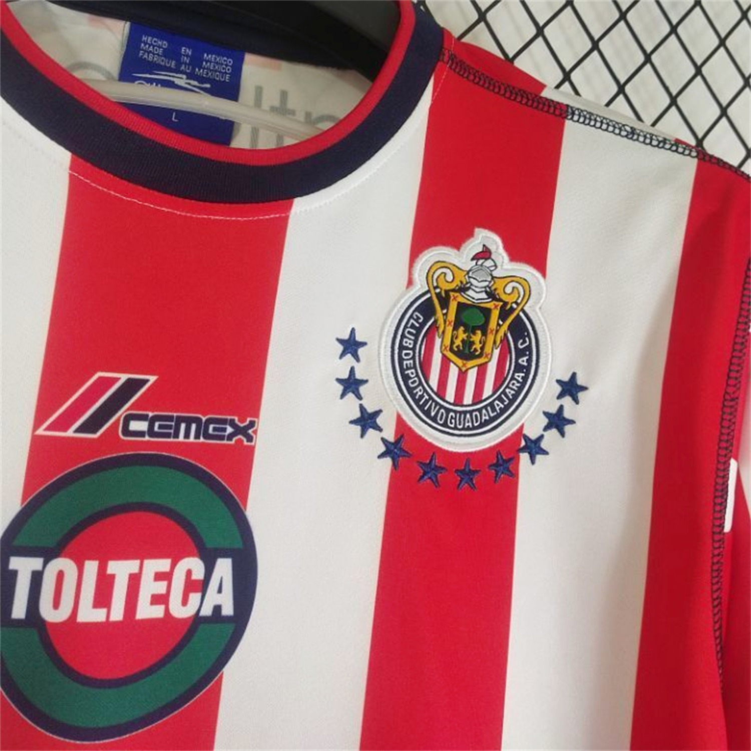 AlphaJersey-Retro Chivas de Guadalajara 2002-03 Home Long Sleeves Jersey
