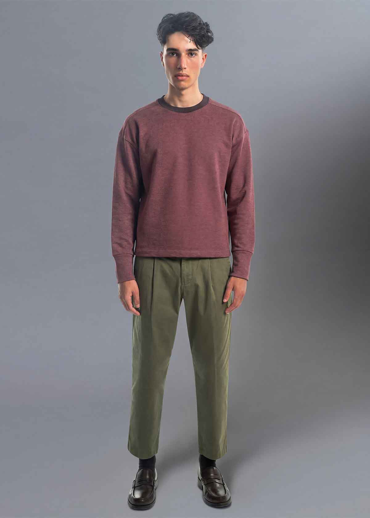 Burgundy Cruise Crew | Modern Menswear by yycbvcnbmmnbm