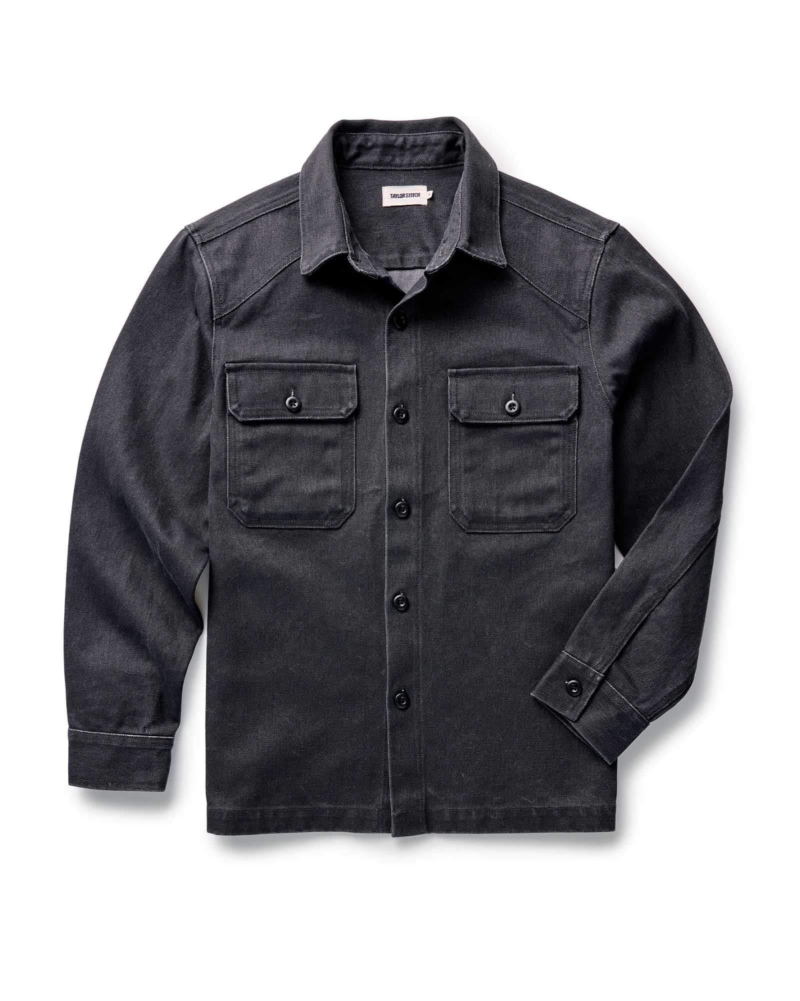 The Shop Shirt in Coal Chipped Canvas | Modern Menswear by yycbvcnbmmnbm