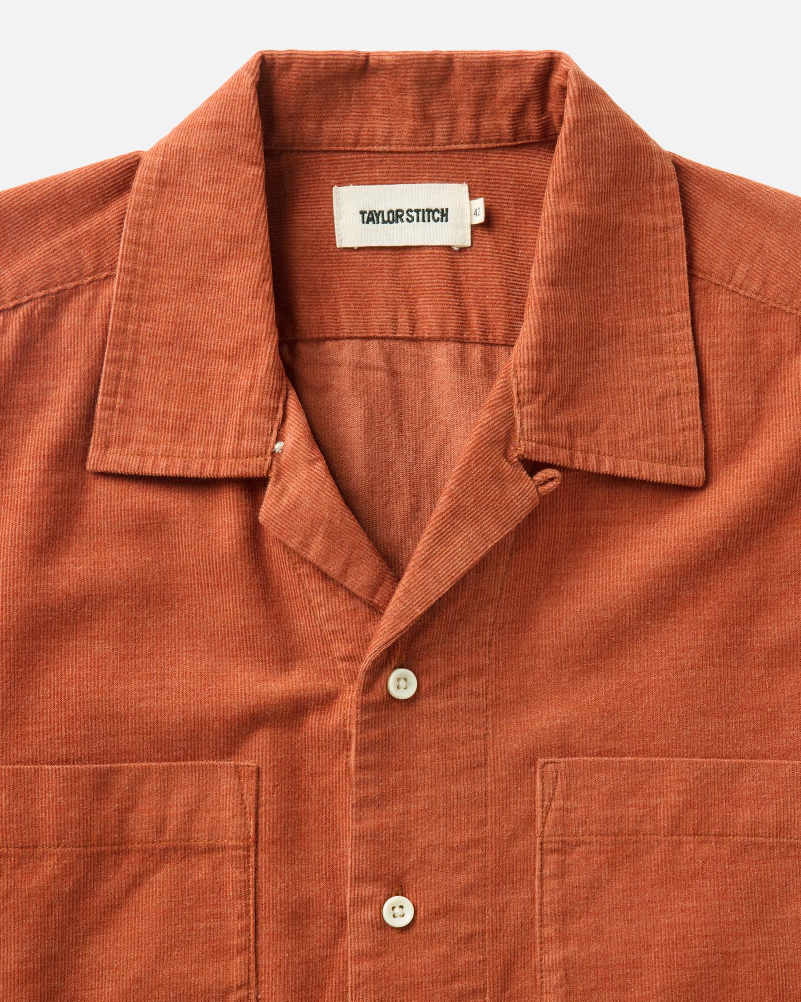 The Conrad Shirt in Heather Chili Pincord | Modern Menswear by yycbvcnbmmnbm