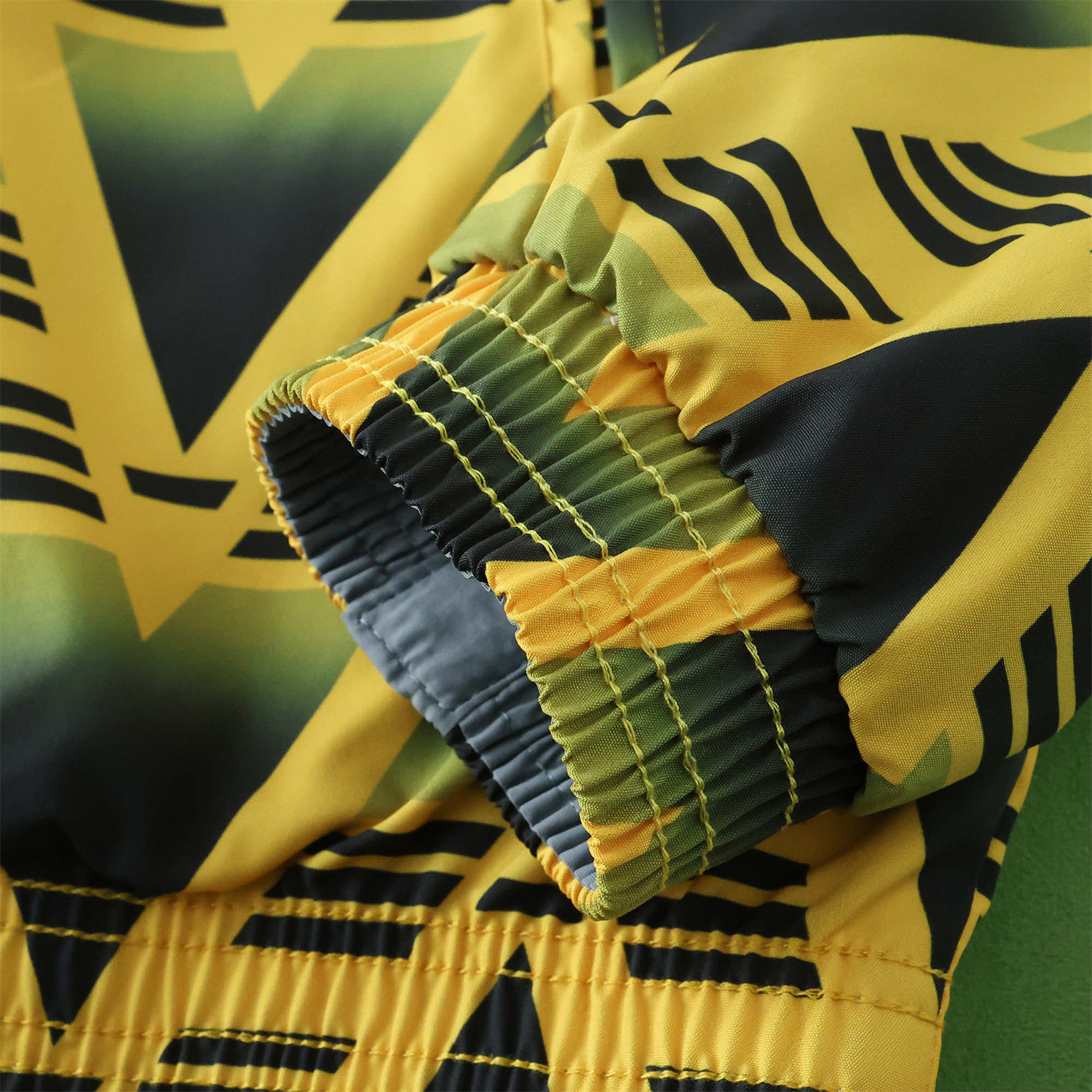 AlphaJersey-Retro Arsenal 1991-93 Away Double Sided Reversible Windbreaker - Yellow & Grey
