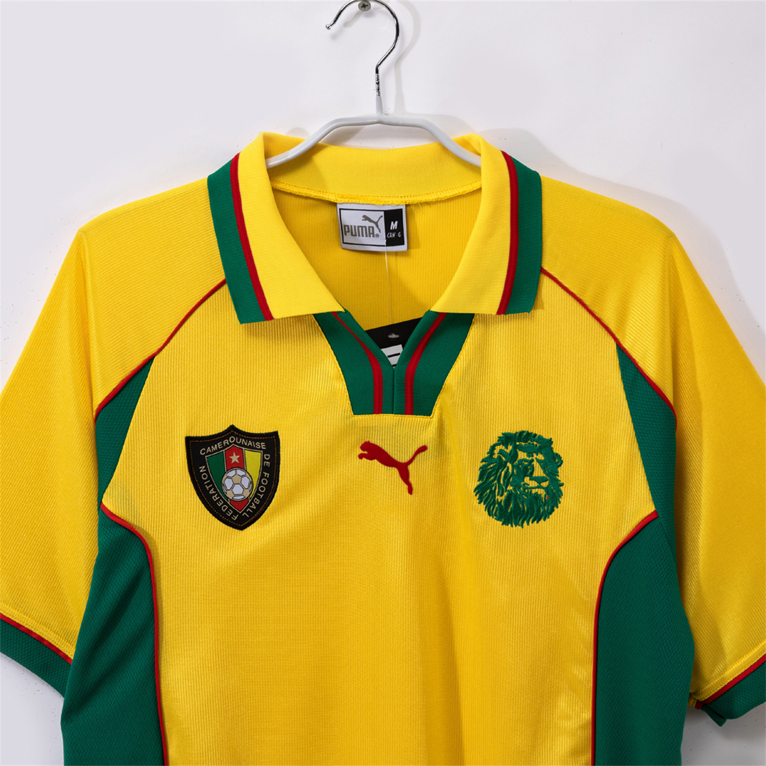 AlphaJersey-Retro Cameroon 1998-99 Away Yellow Jersey
